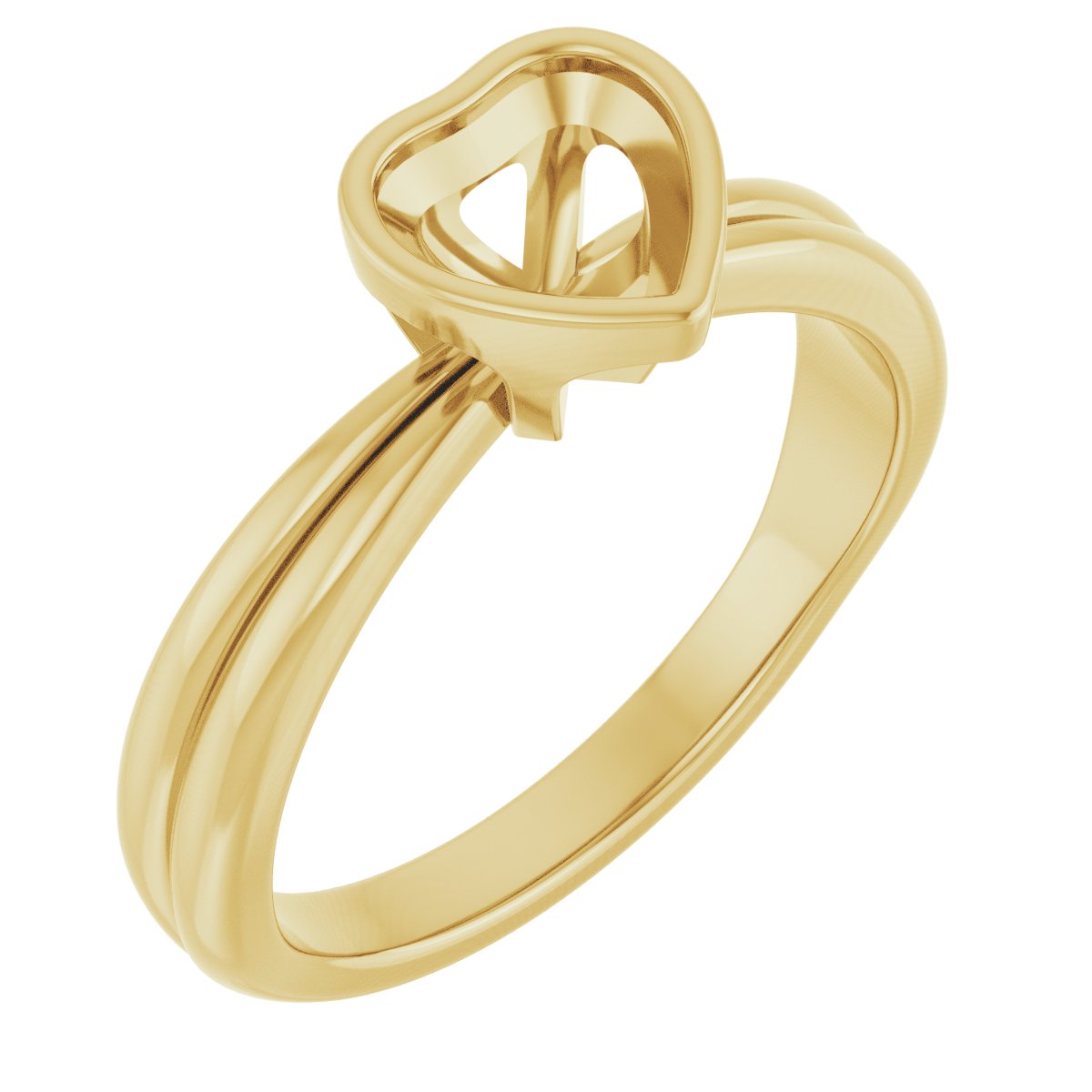 Bezel-Set Solitaire Engagement Ring