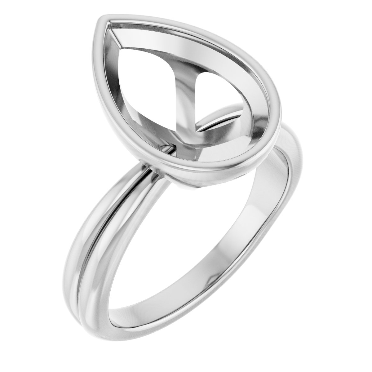 Bezel-Set Solitaire Engagement Ring