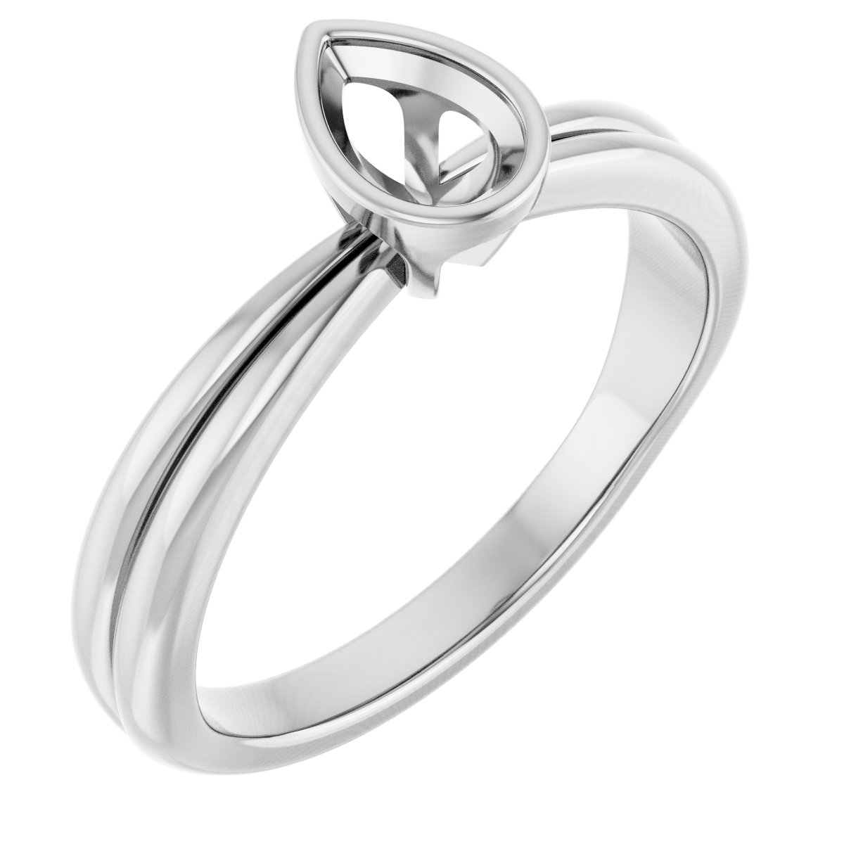 Bezel-Set Solitaire Engagement Ring