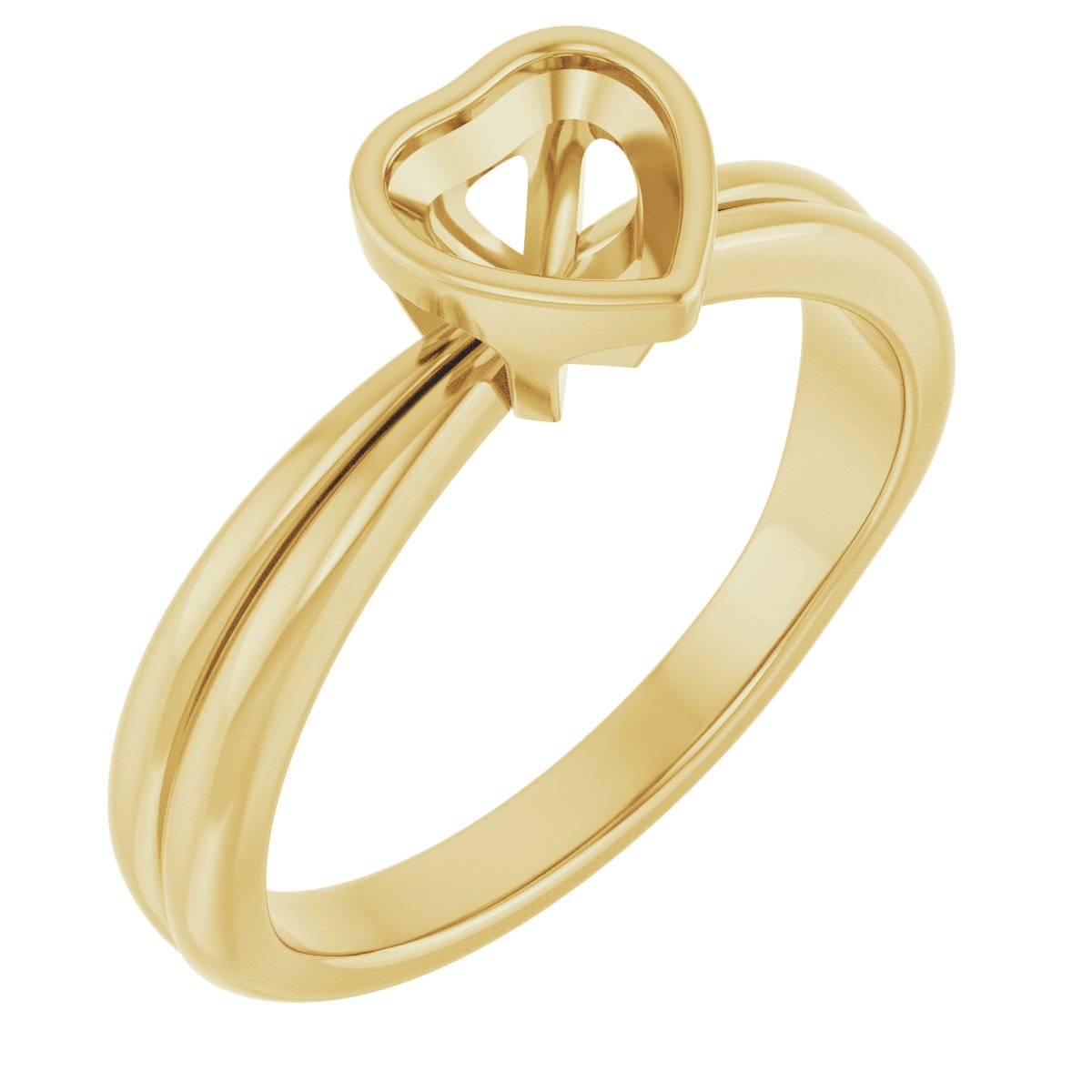 Bezel-Set Solitaire Engagement Ring