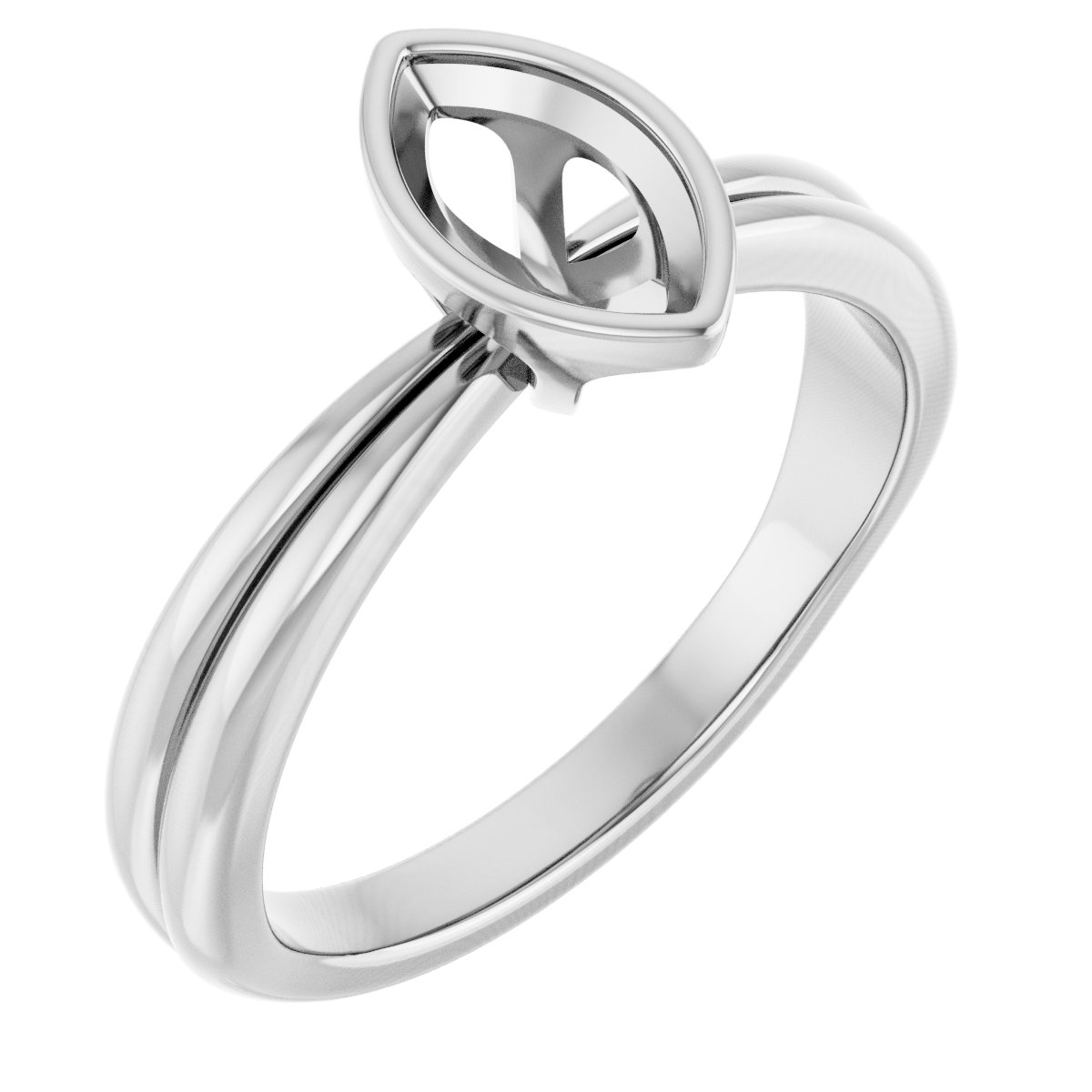 Bezel-Set Solitaire Engagement Ring