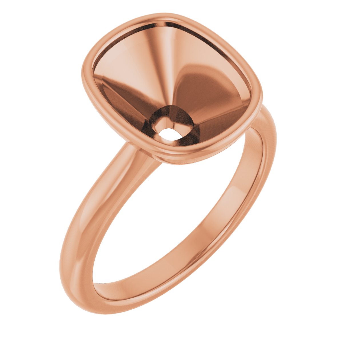Bezel-Set Solitaire Engagement Ring