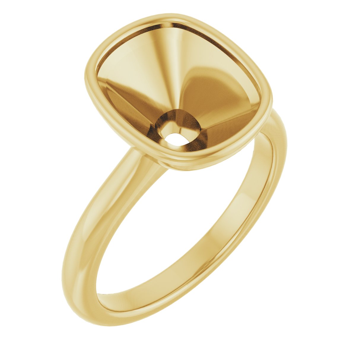 Bezel-Set Solitaire Engagement Ring