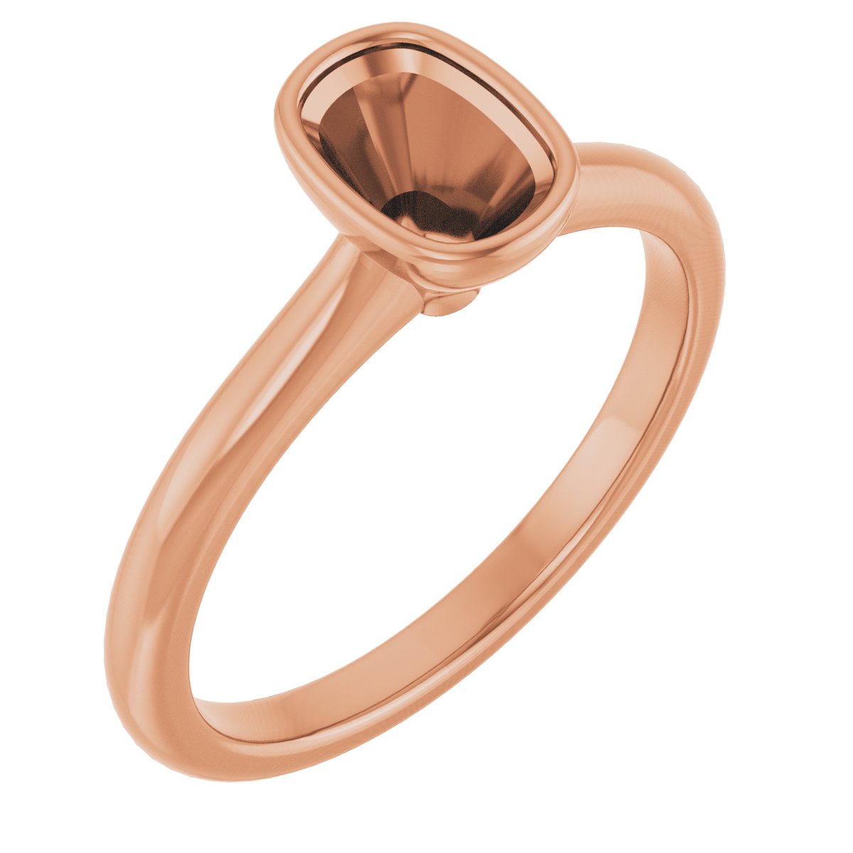 Bezel-Set Solitaire Engagement Ring