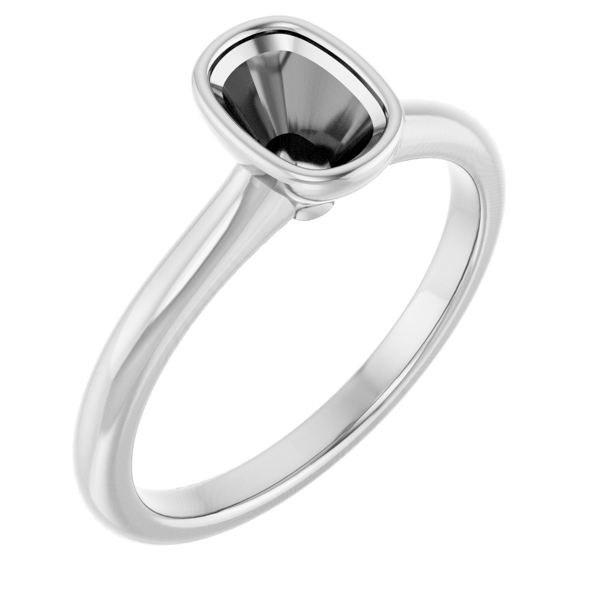Bezel-Set Solitaire Engagement Ring
