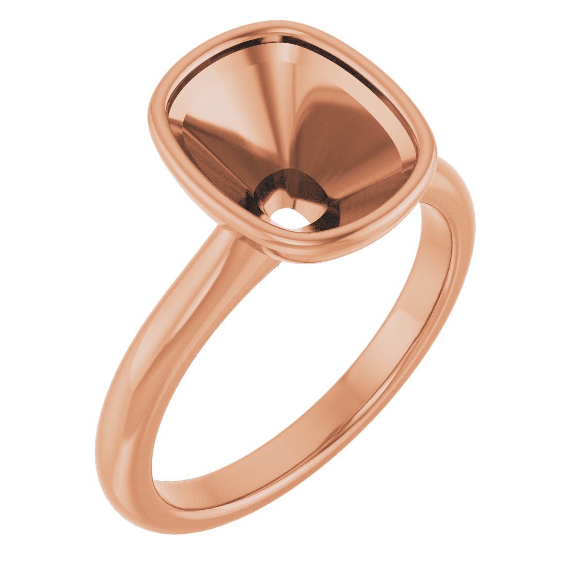 Bezel-Set Solitaire Engagement Ring