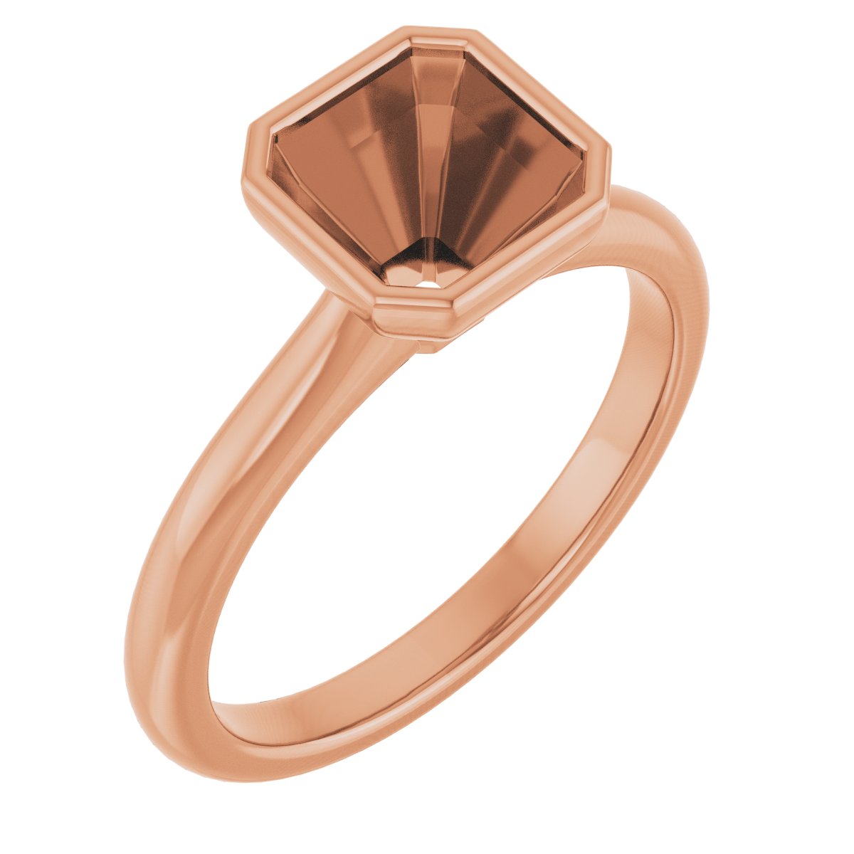 Bezel-Set Solitaire Engagement Ring