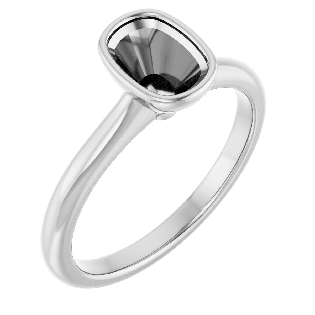Bezel-Set Solitaire Engagement Ring