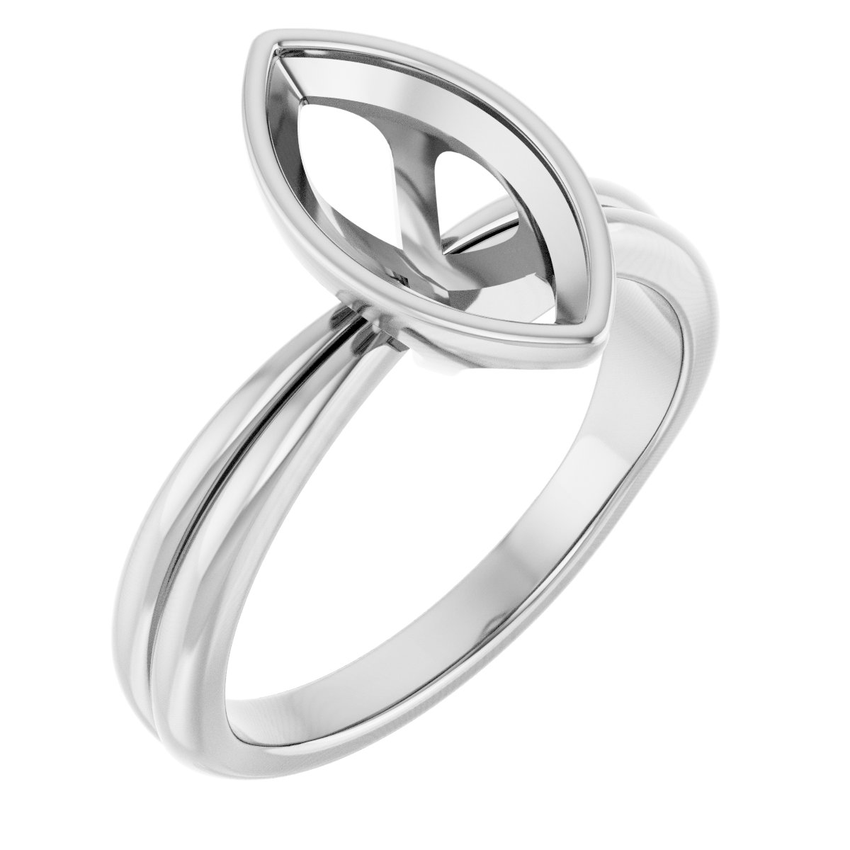 Bezel-Set Solitaire Engagement Ring