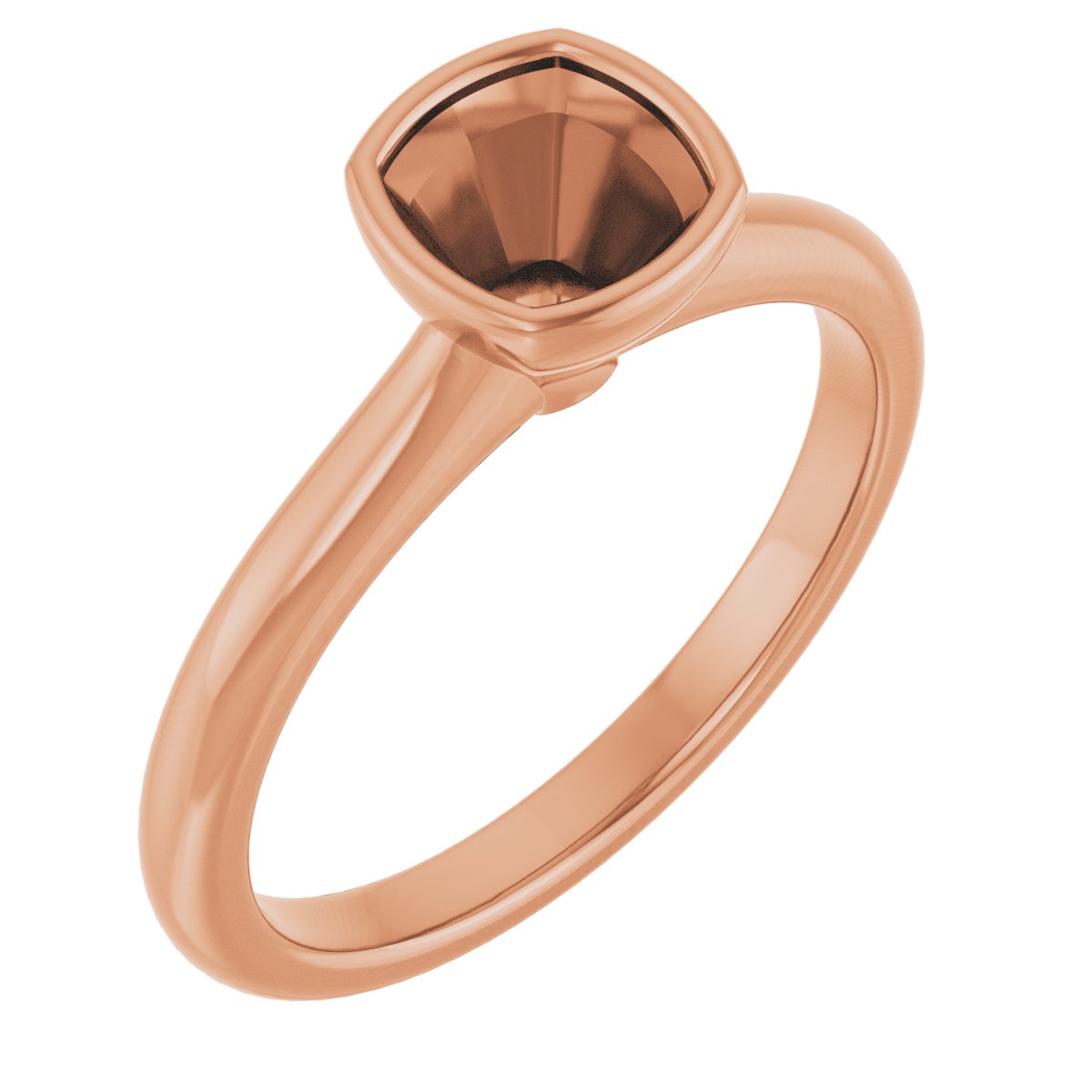 Bezel-Set Solitaire Engagement Ring