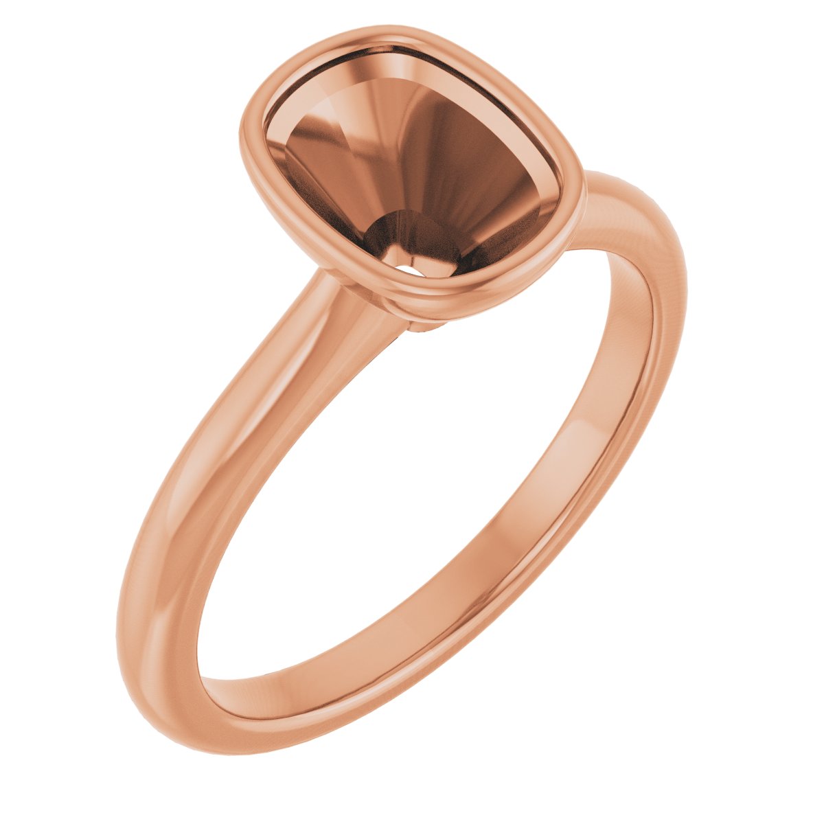 Bezel-Set Solitaire Engagement Ring