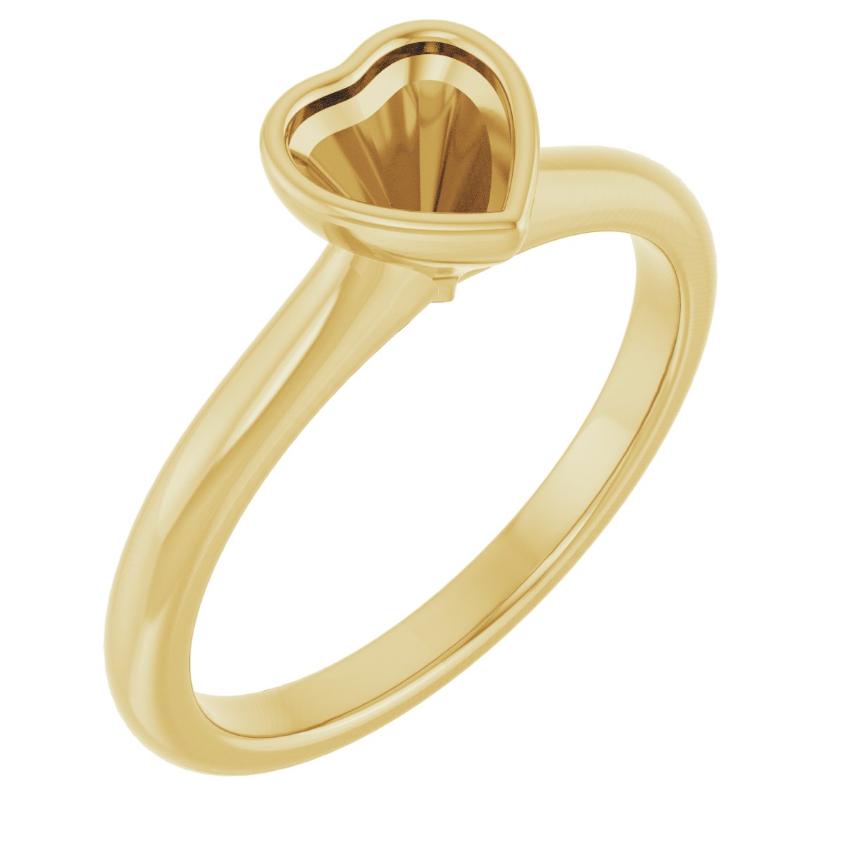 Bezel-Set Solitaire Engagement Ring