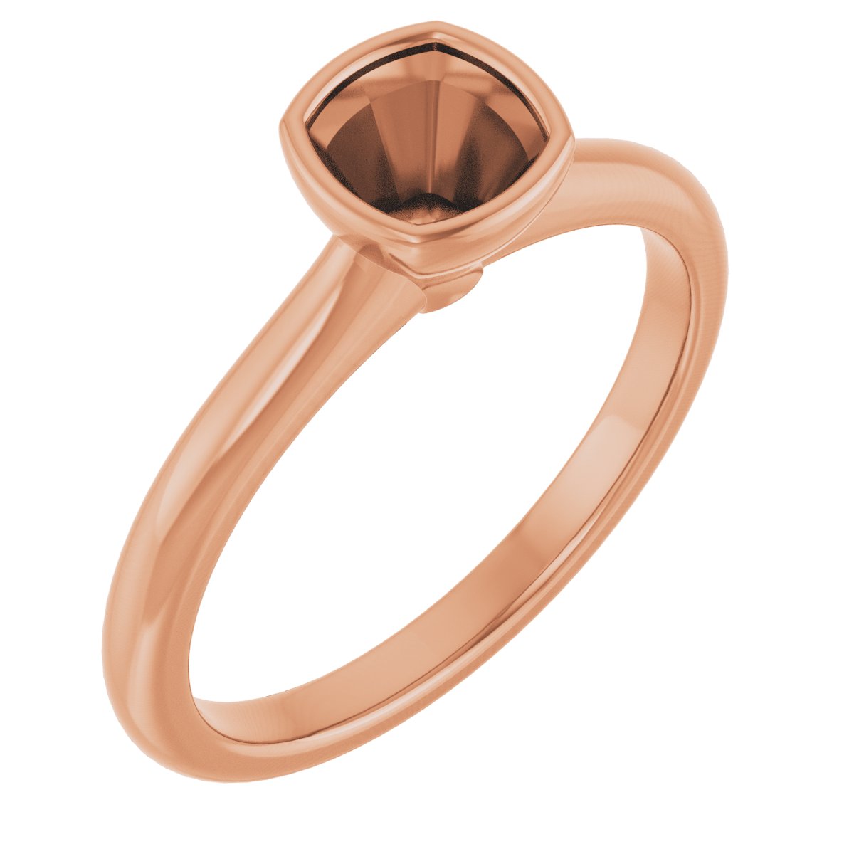 Bezel-Set Solitaire Engagement Ring