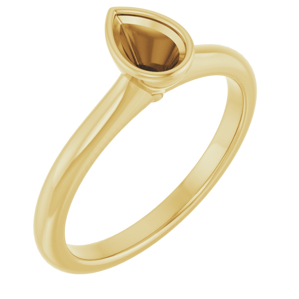 Bezel-Set Solitaire Engagement Ring