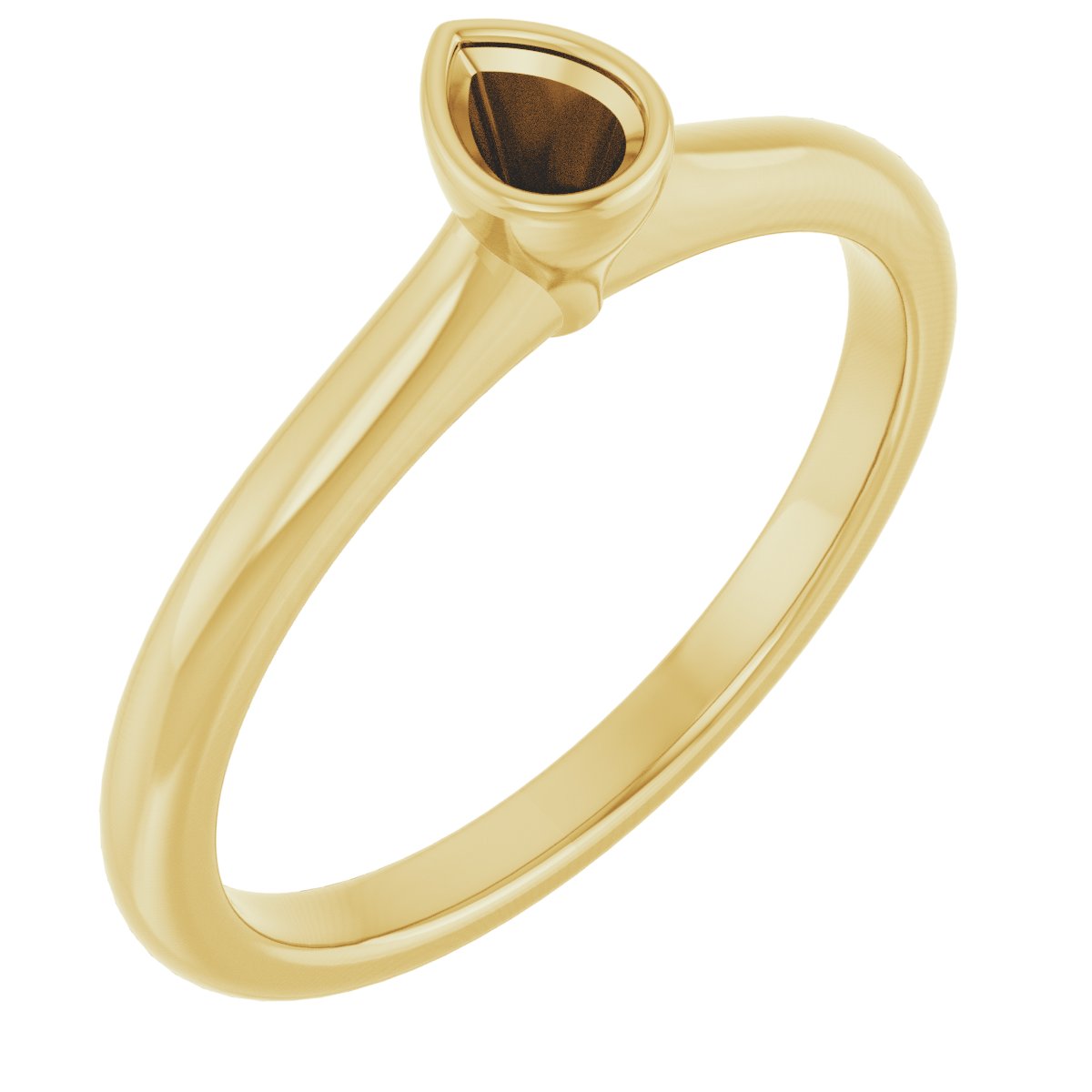 Bezel-Set Solitaire Engagement Ring