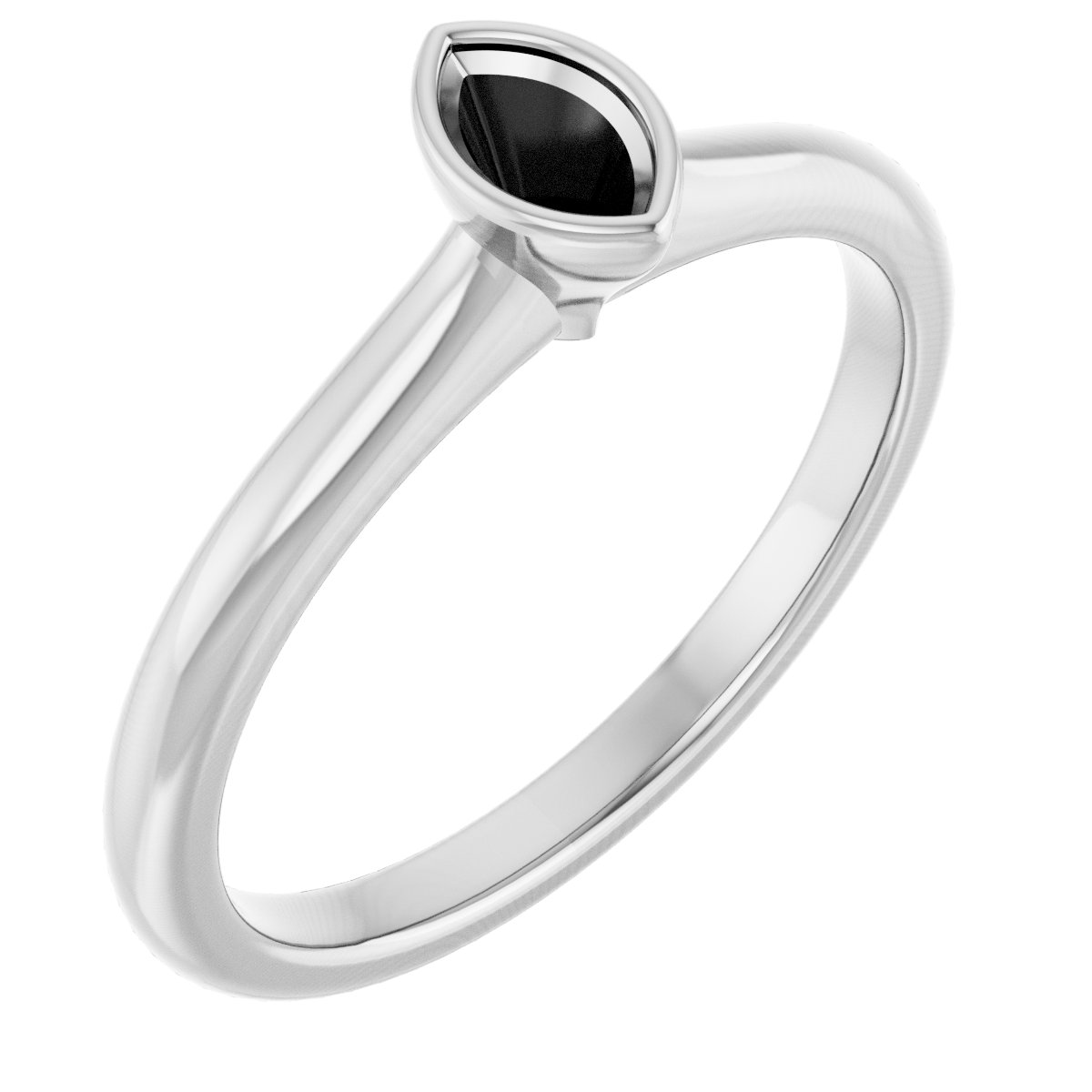 Bezel-Set Solitaire Engagement Ring