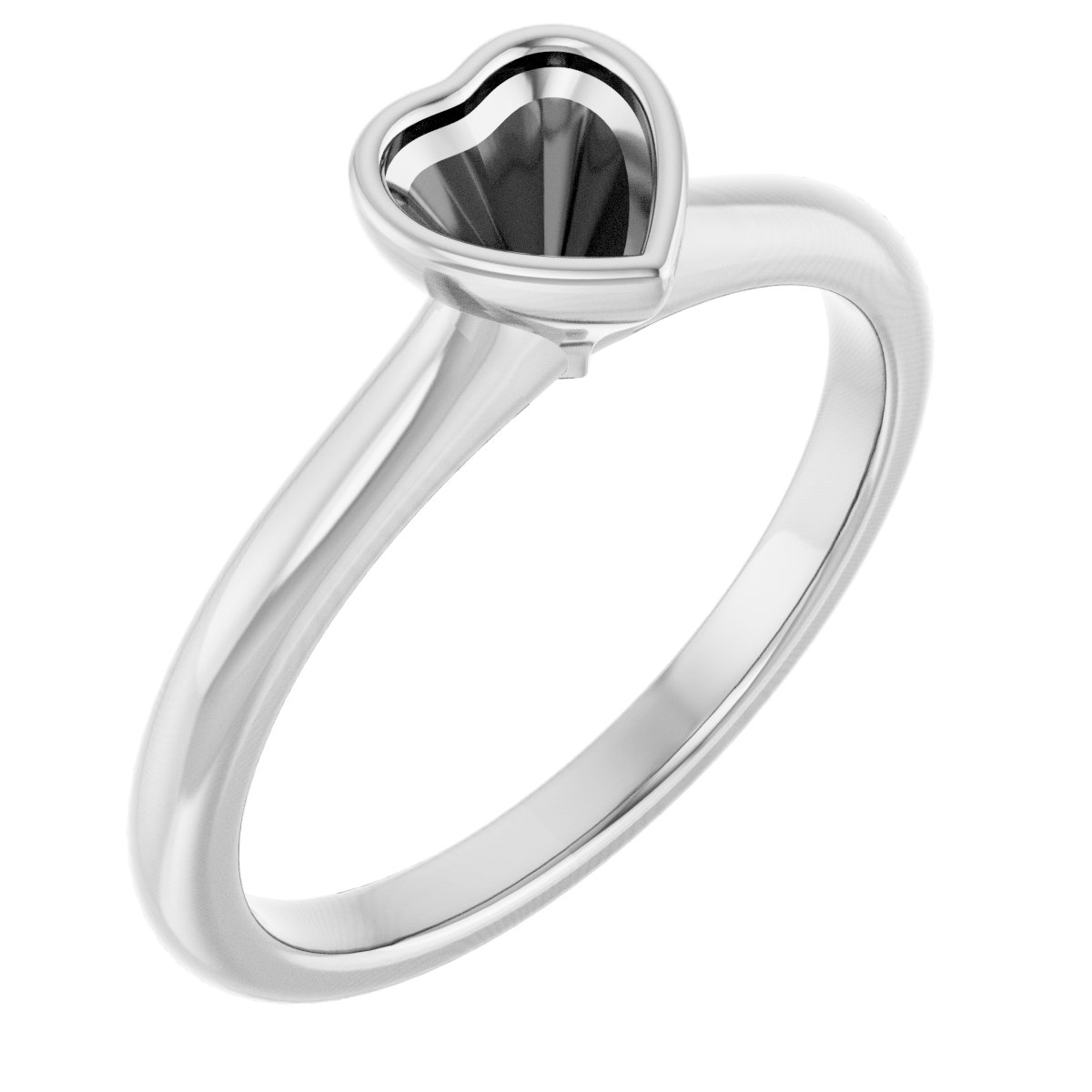Bezel-Set Solitaire Engagement Ring
