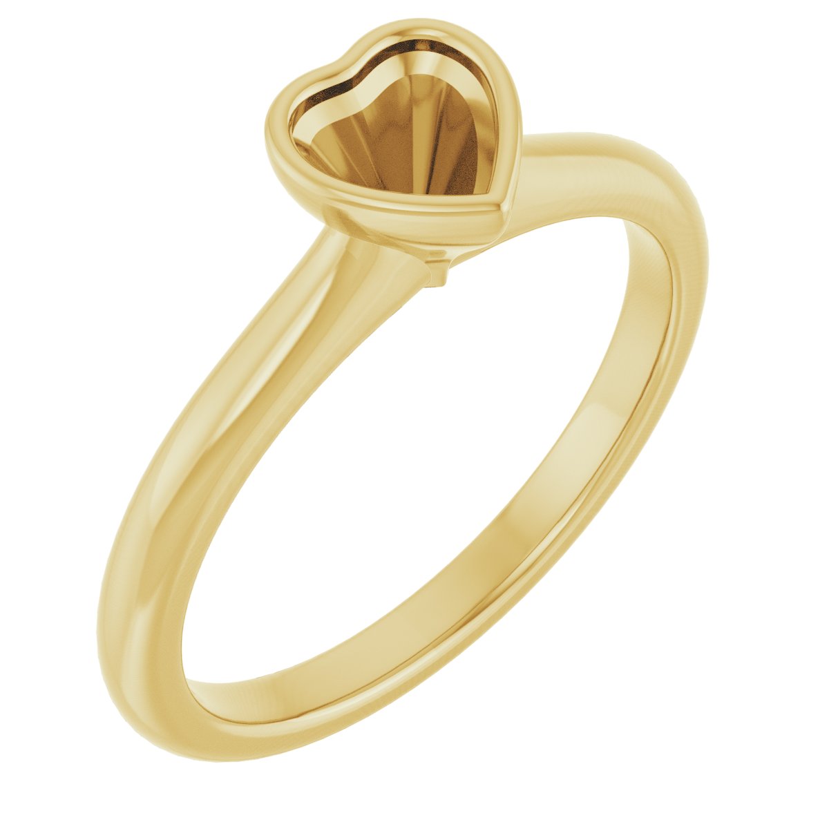 Bezel-Set Solitaire Engagement Ring