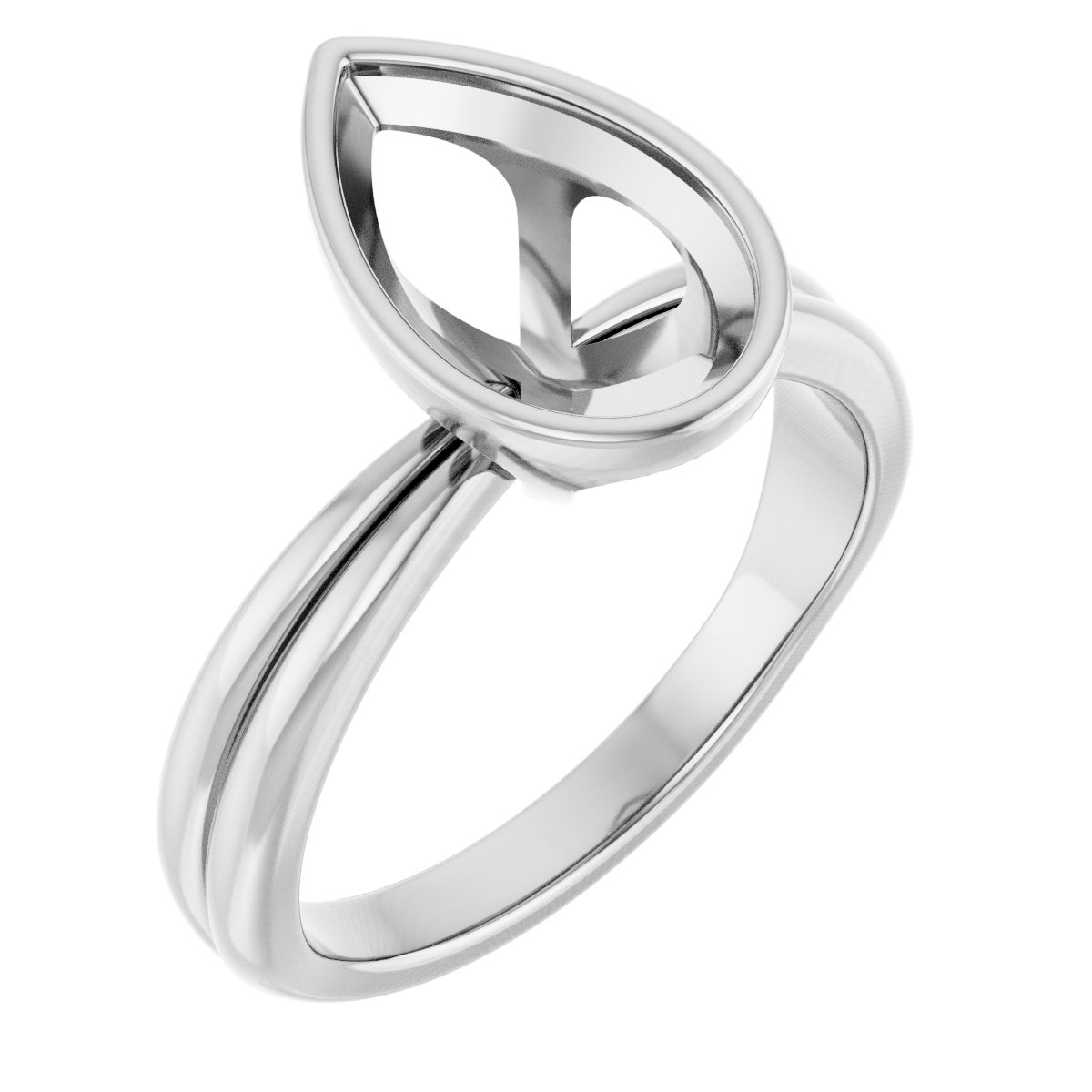 Bezel-Set Solitaire Engagement Ring
