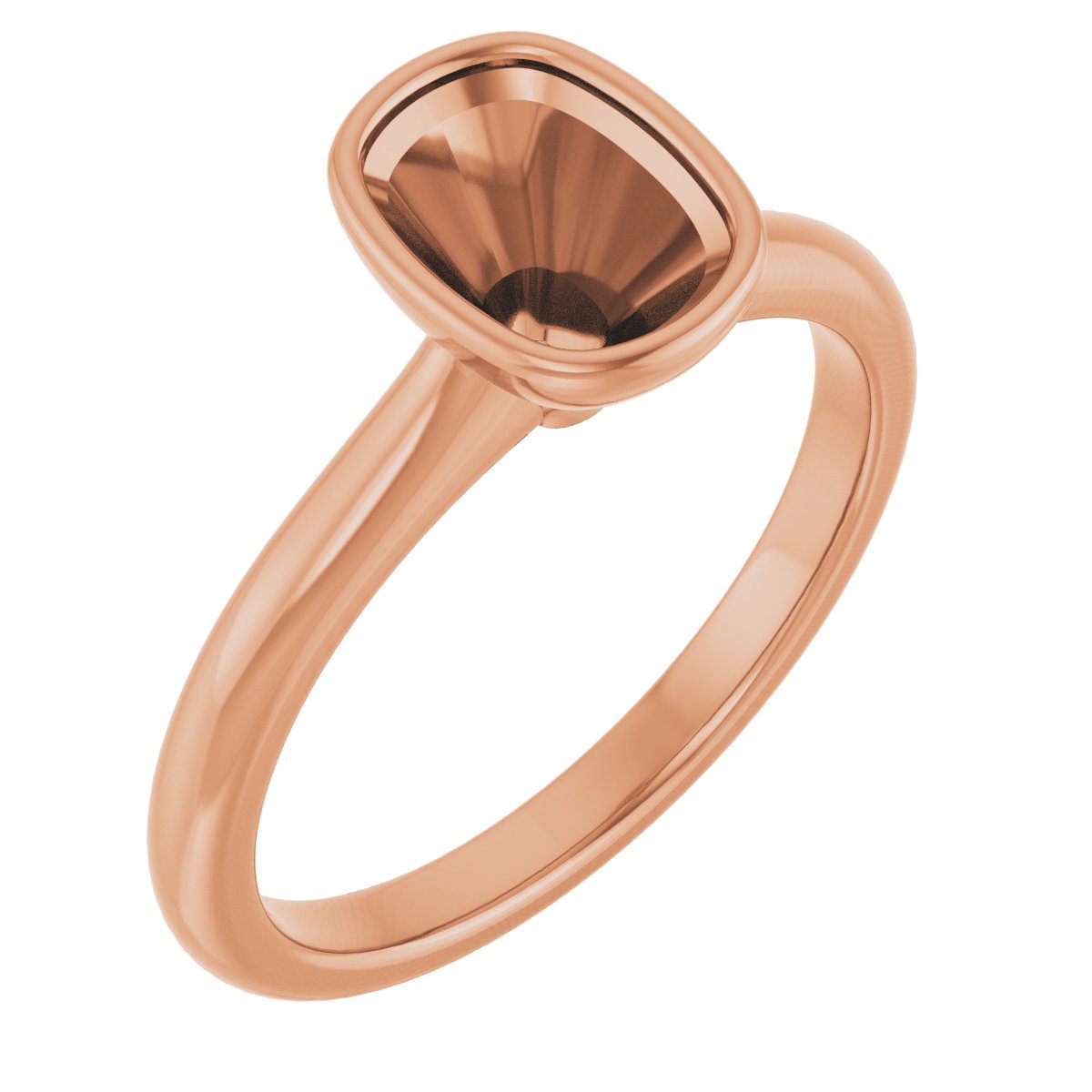 Bezel-Set Solitaire Engagement Ring