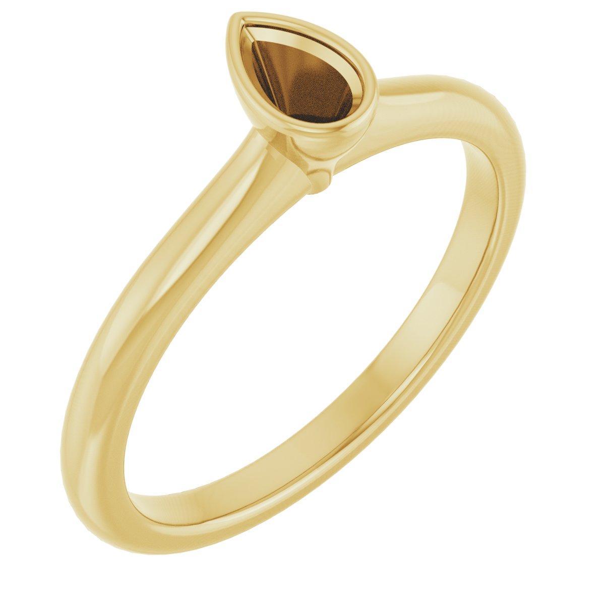 Bezel-Set Solitaire Engagement Ring