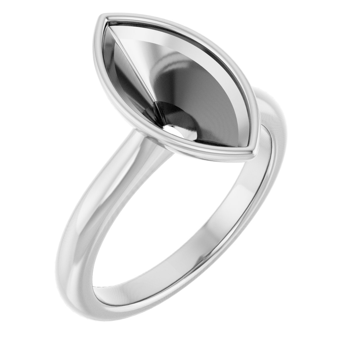 Bezel-Set Solitaire Engagement Ring