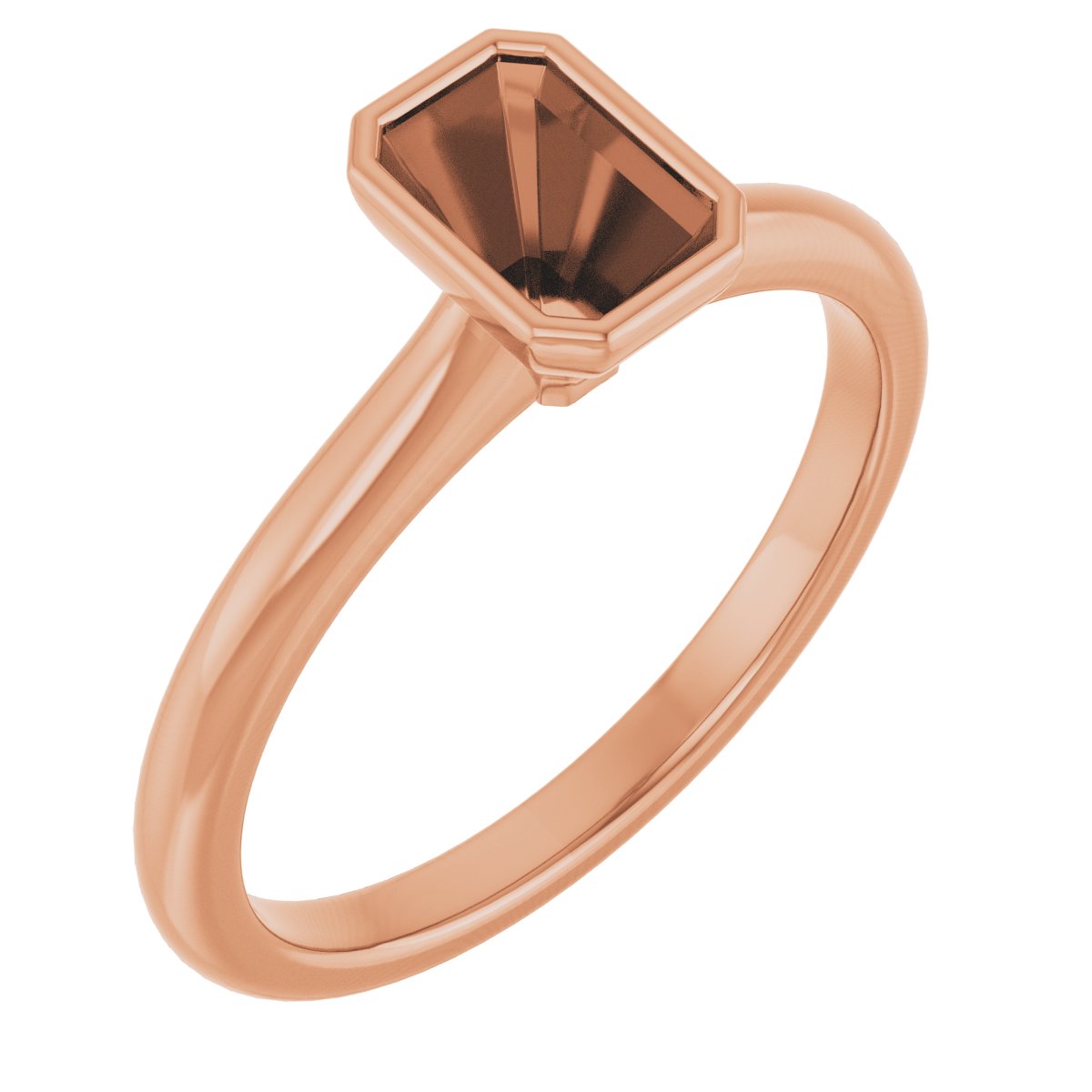 Bezel-Set Solitaire Engagement Ring