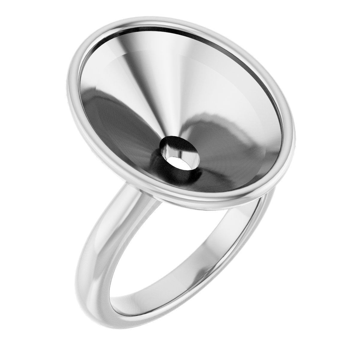 Bezel-Set Solitaire Engagement Ring
