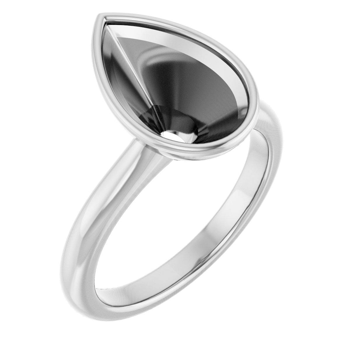 Bezel-Set Solitaire Engagement Ring