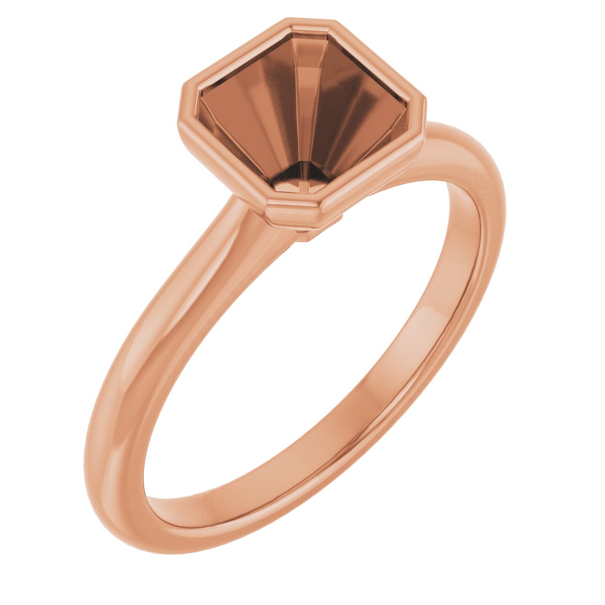 Bezel-Set Solitaire Engagement Ring