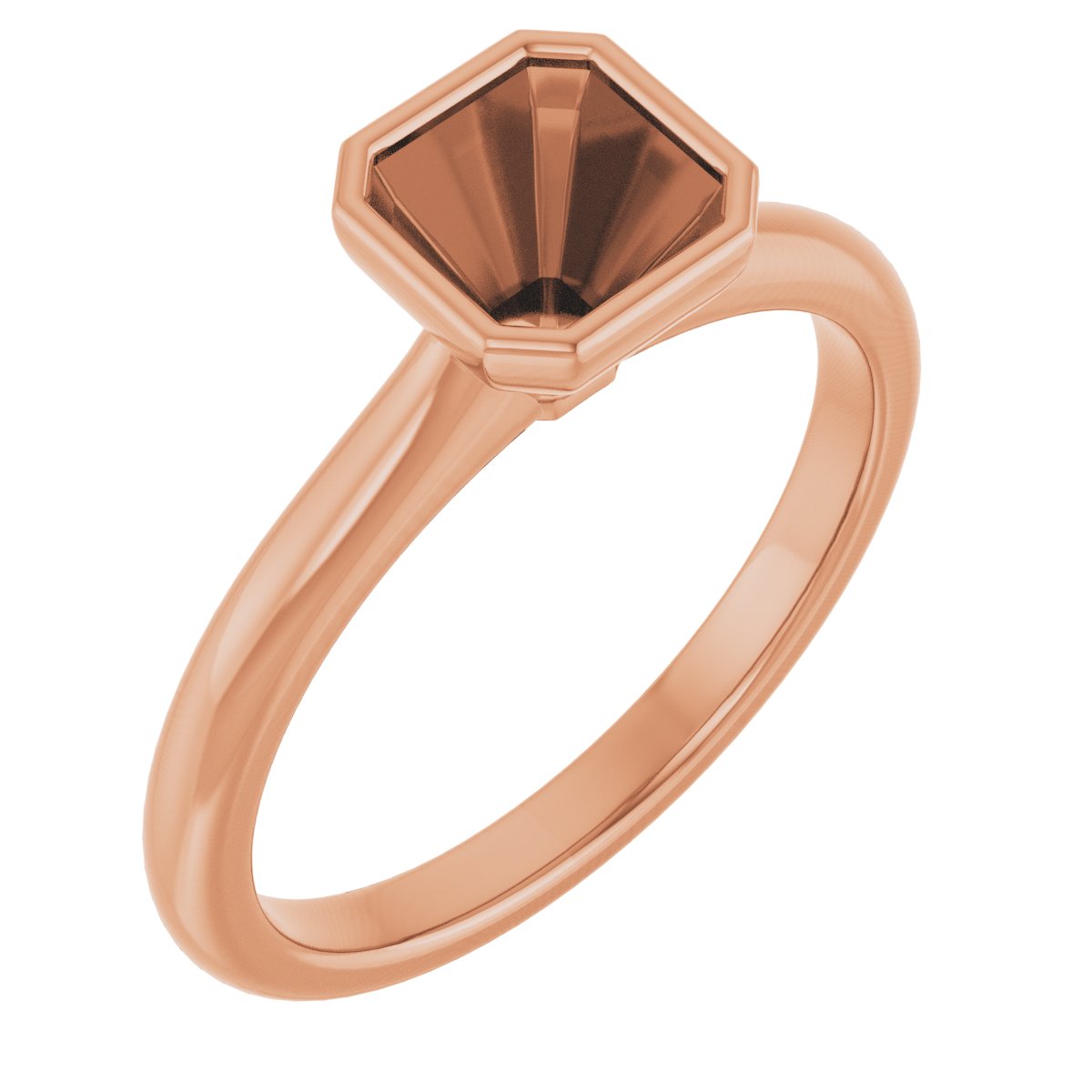 Bezel-Set Solitaire Engagement Ring