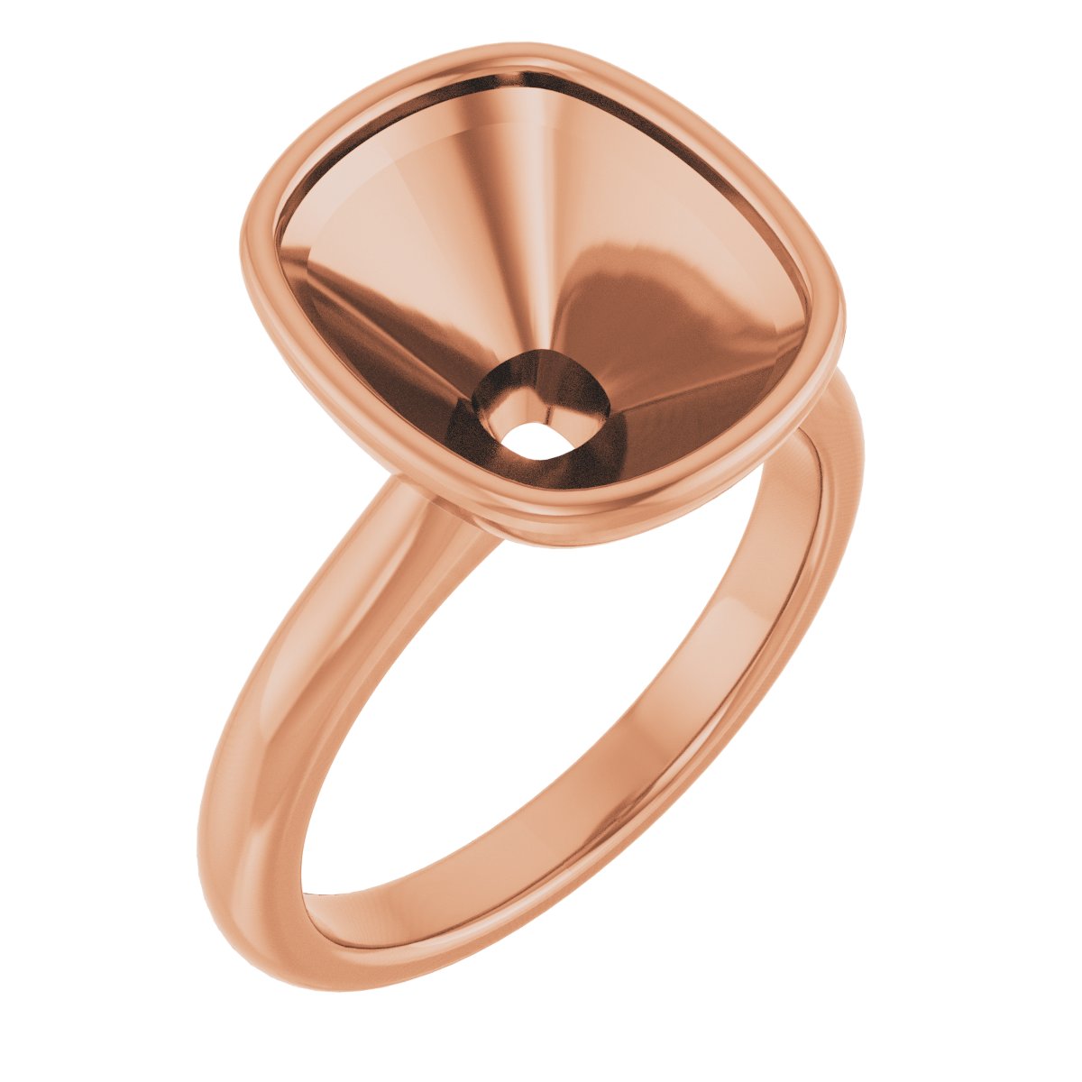 Bezel-Set Solitaire Engagement Ring