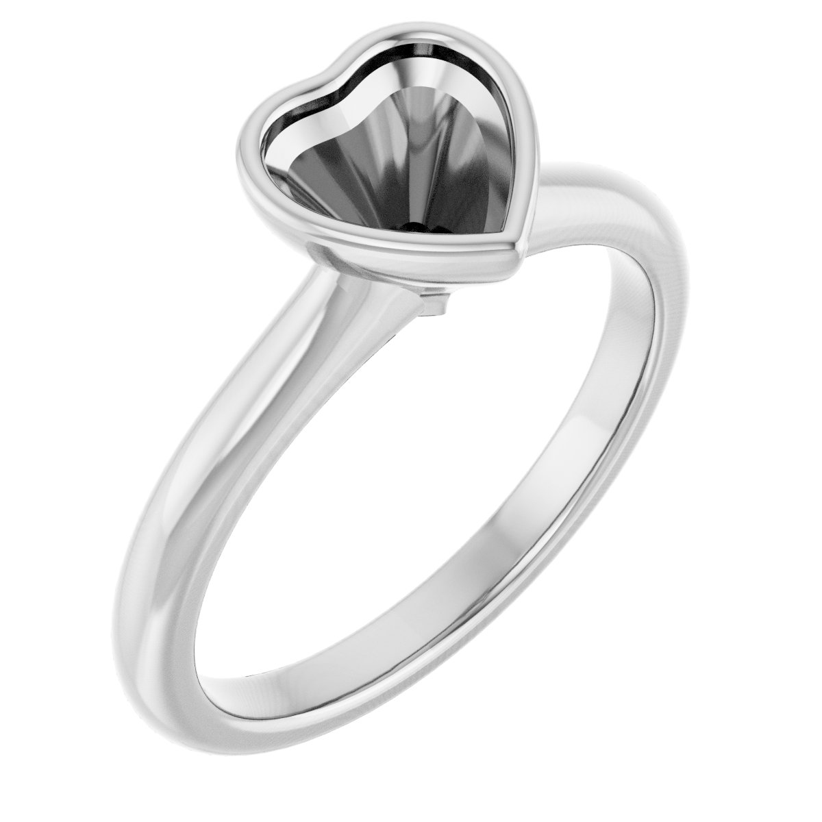 Bezel-Set Solitaire Engagement Ring