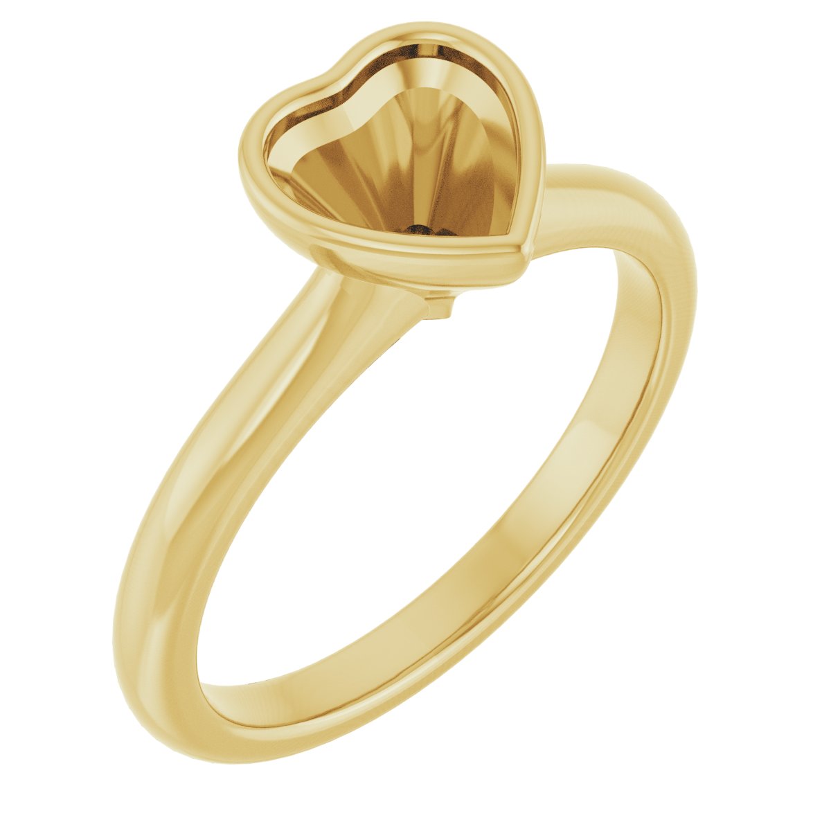 Bezel-Set Solitaire Engagement Ring