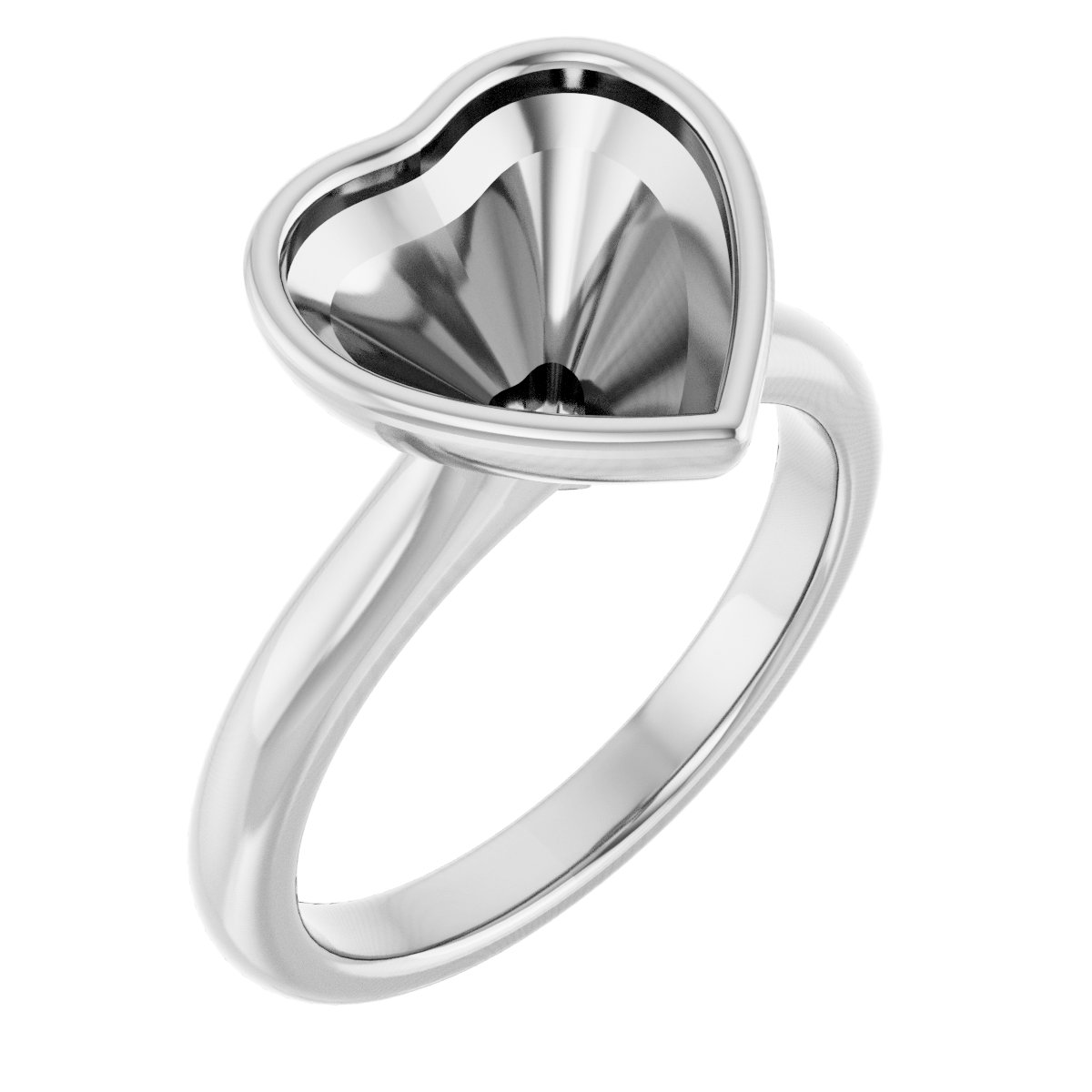 Bezel-Set Solitaire Engagement Ring