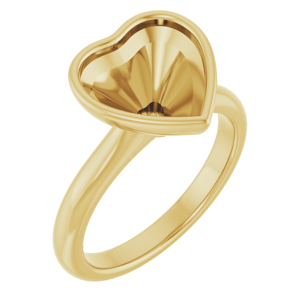 Bezel-Set Solitaire Engagement Ring