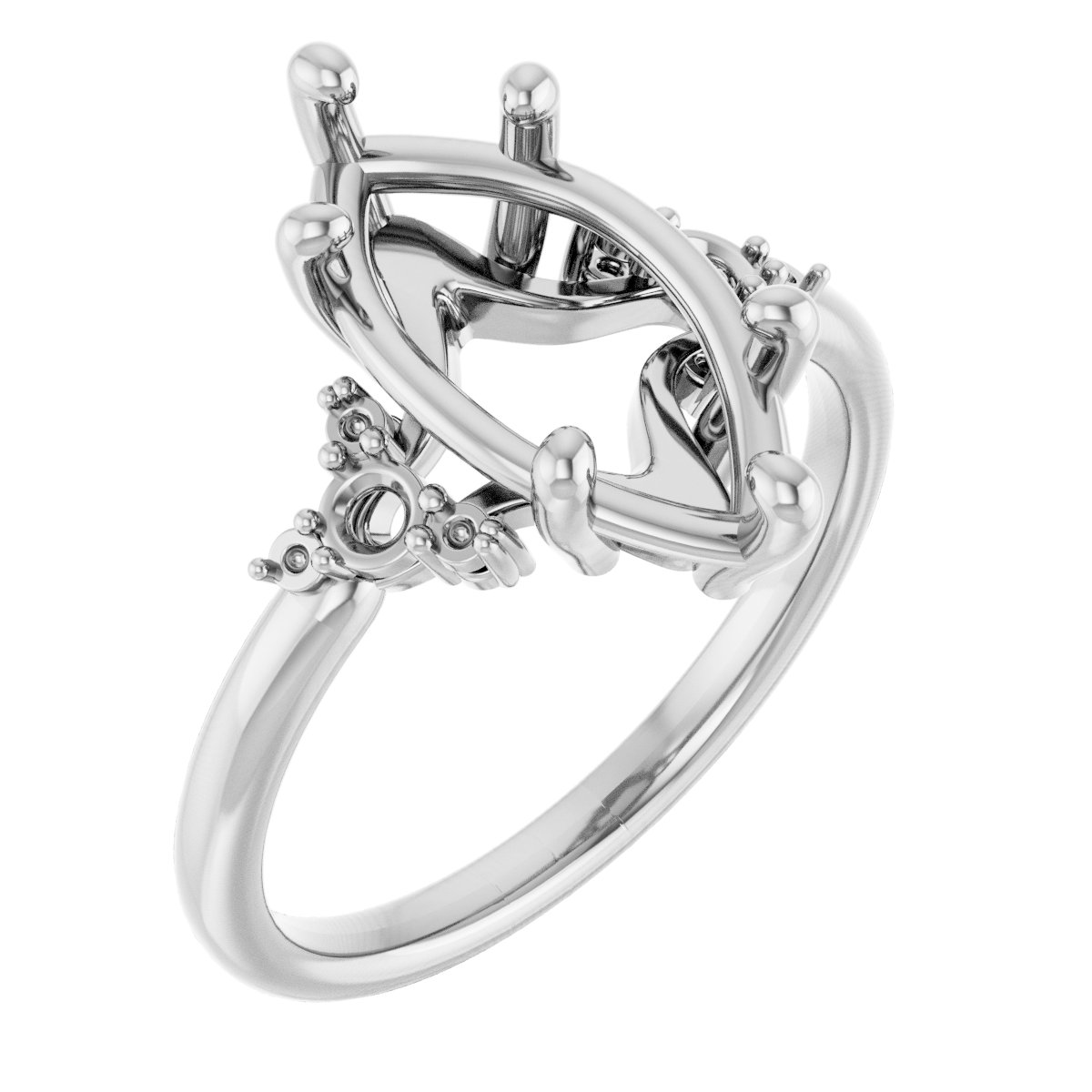 Accented Engagement Ring or Band