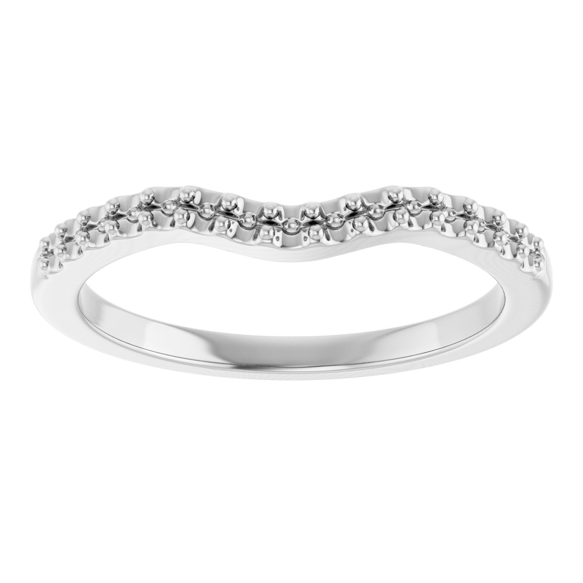 Band Mounting for 8.5x4.5 mm Marquise Ring view 3