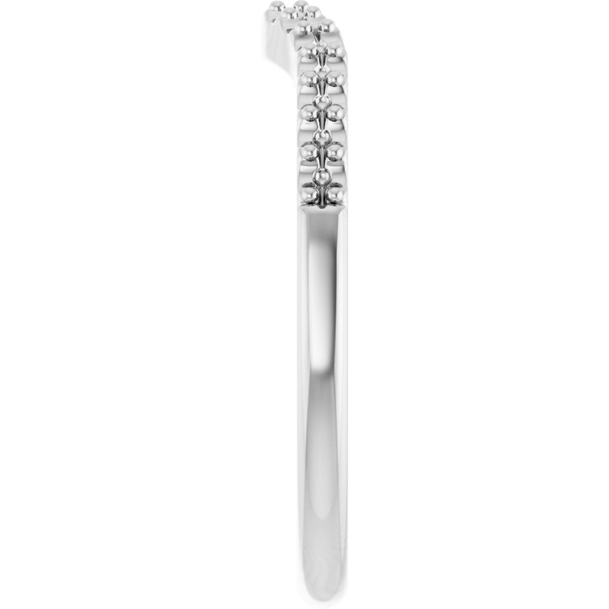 Band Mounting for 8.5x4.5 mm Marquise Ring view 4