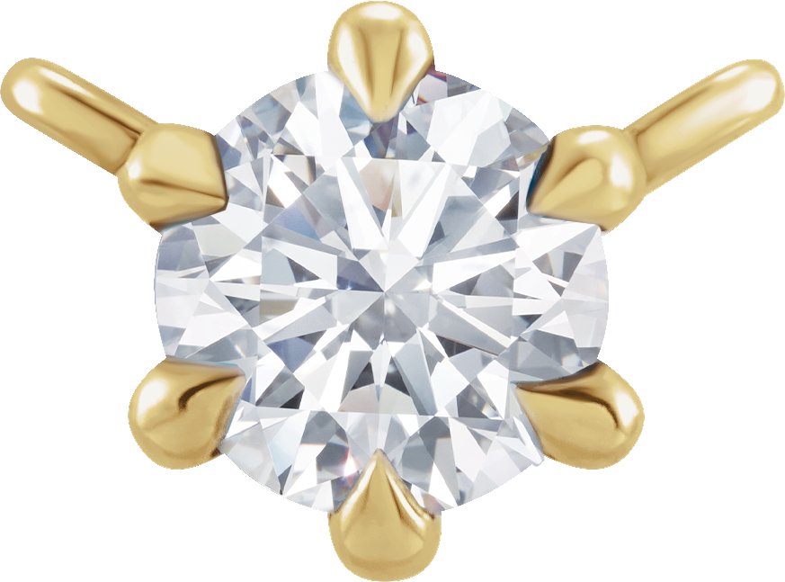 Claw-Prong Solitaire Necklace Center
