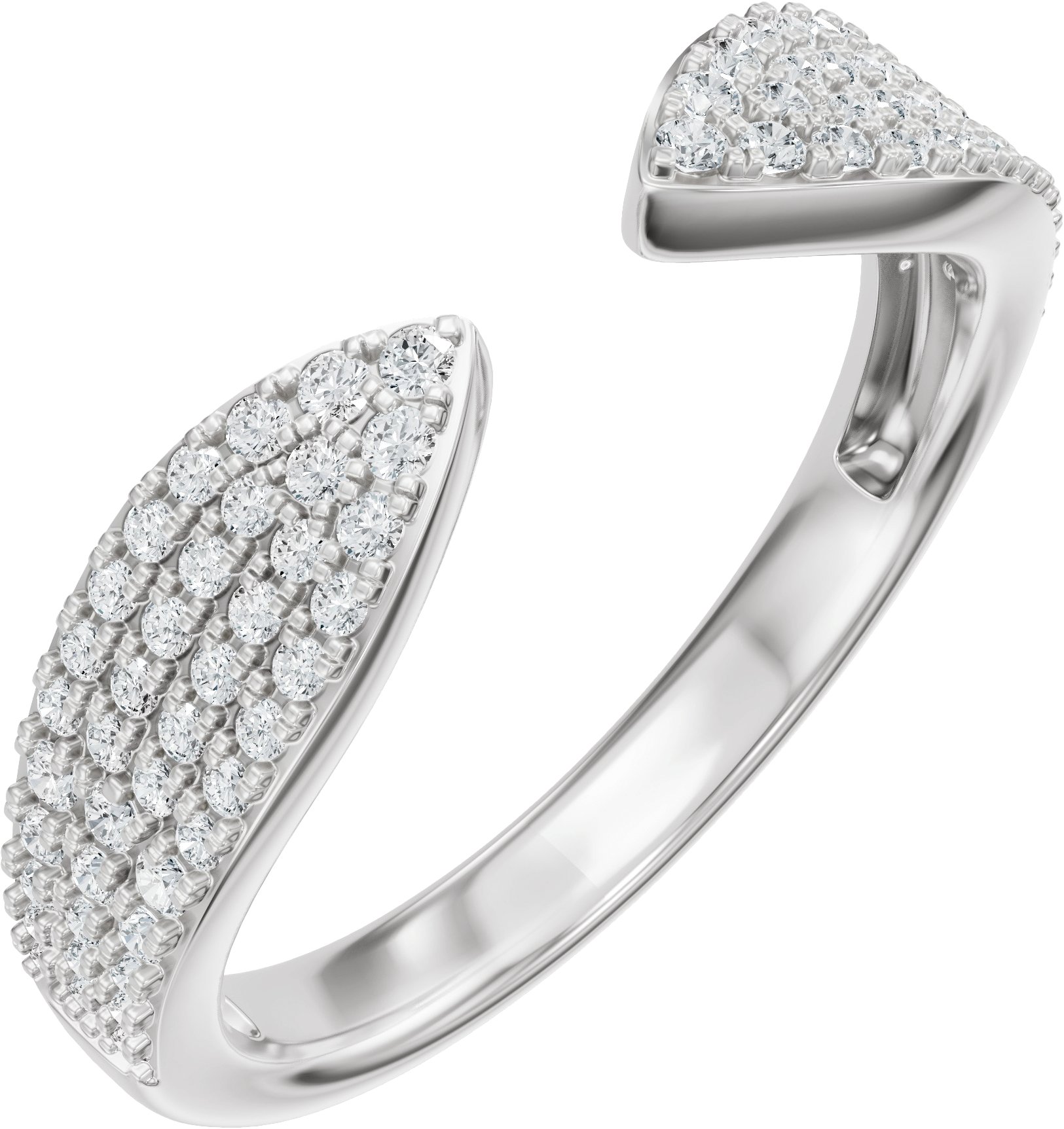 Pave'-Style Accented Open Band
