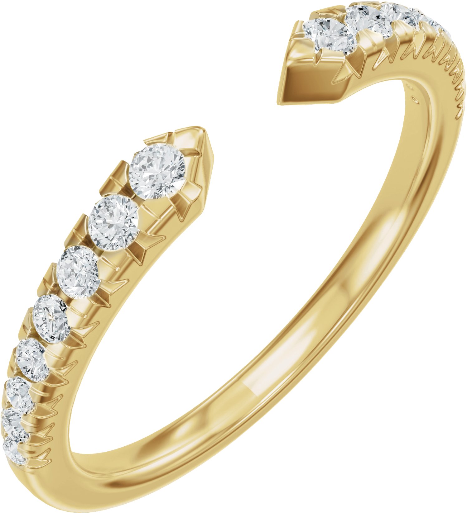 French-Set Accented Open Band