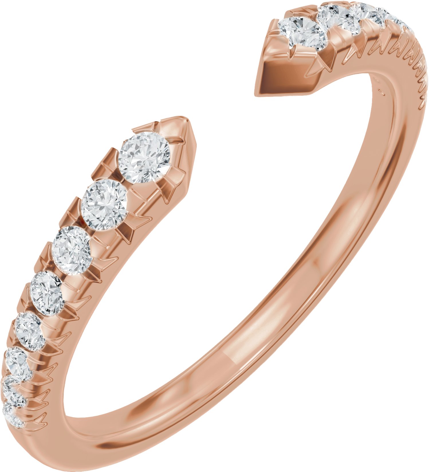 French-Set Accented Open Band