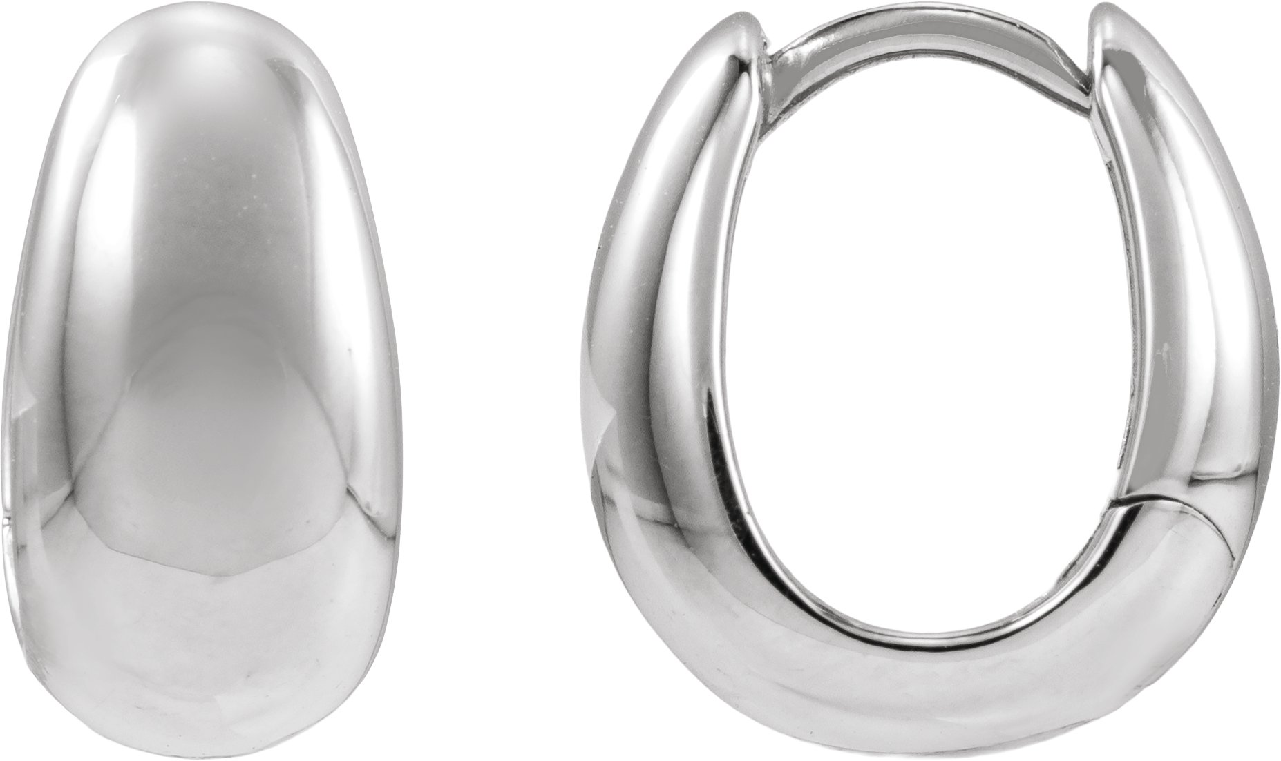 Puffed Hoop Earrings