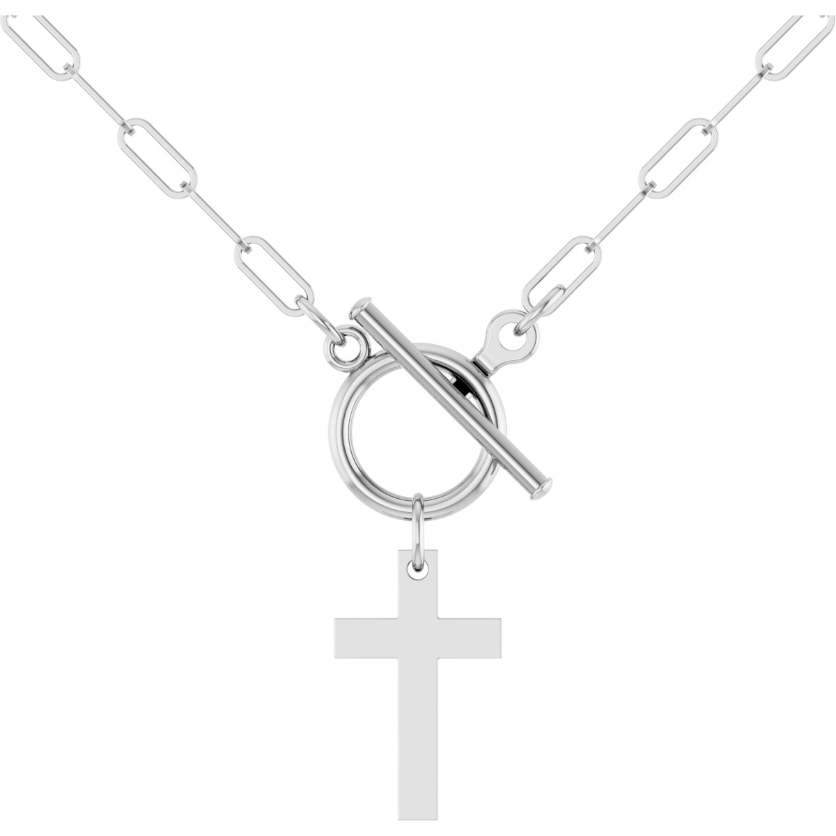 Cross Toggle Necklace