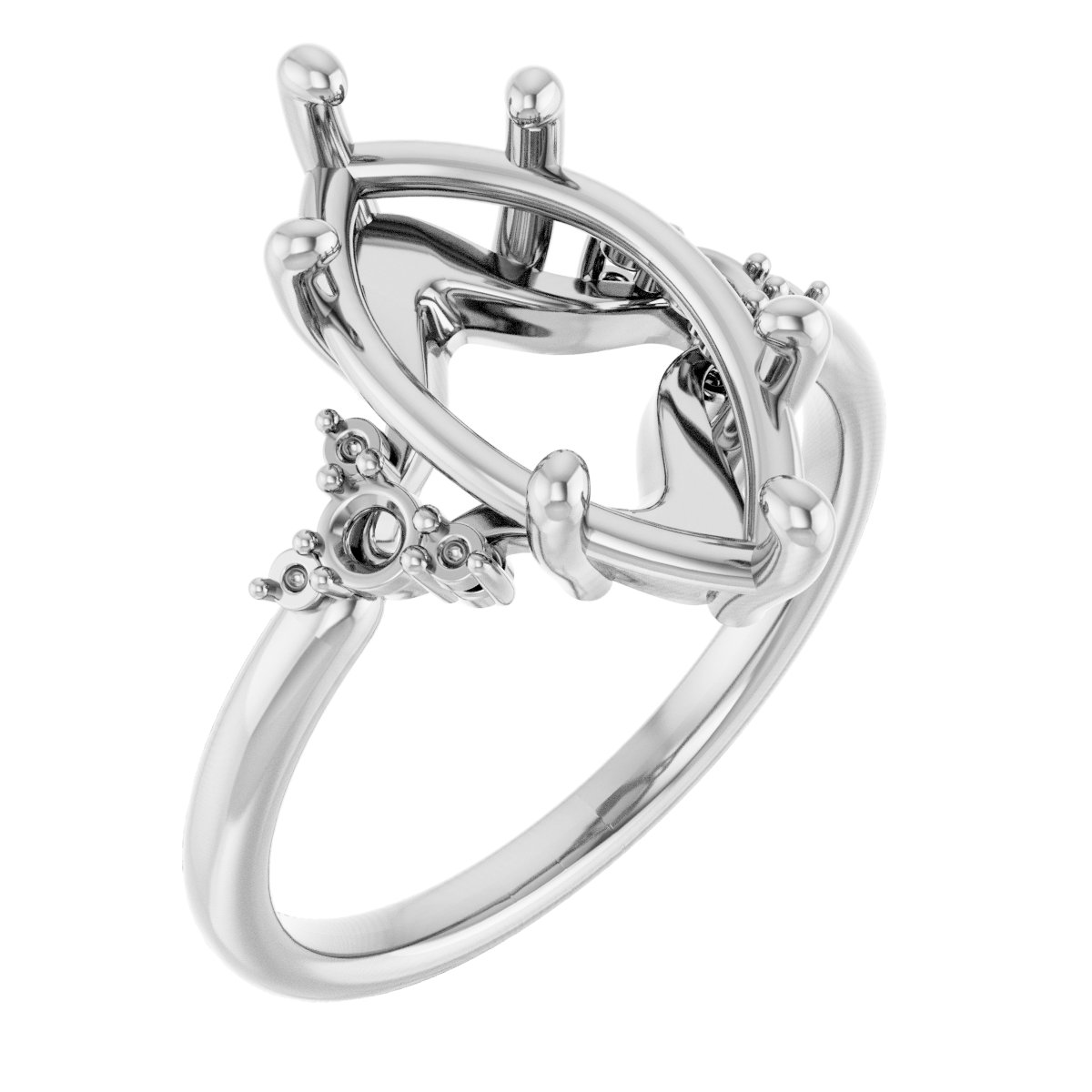 Accented Engagement Ring or Band