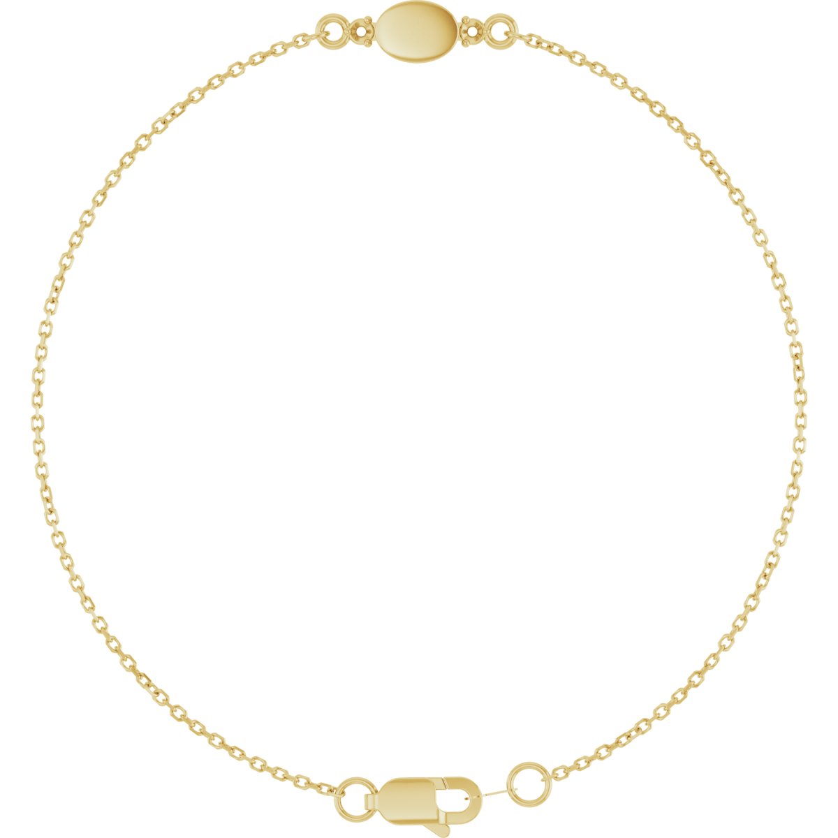 Engravable Accented Bracelet