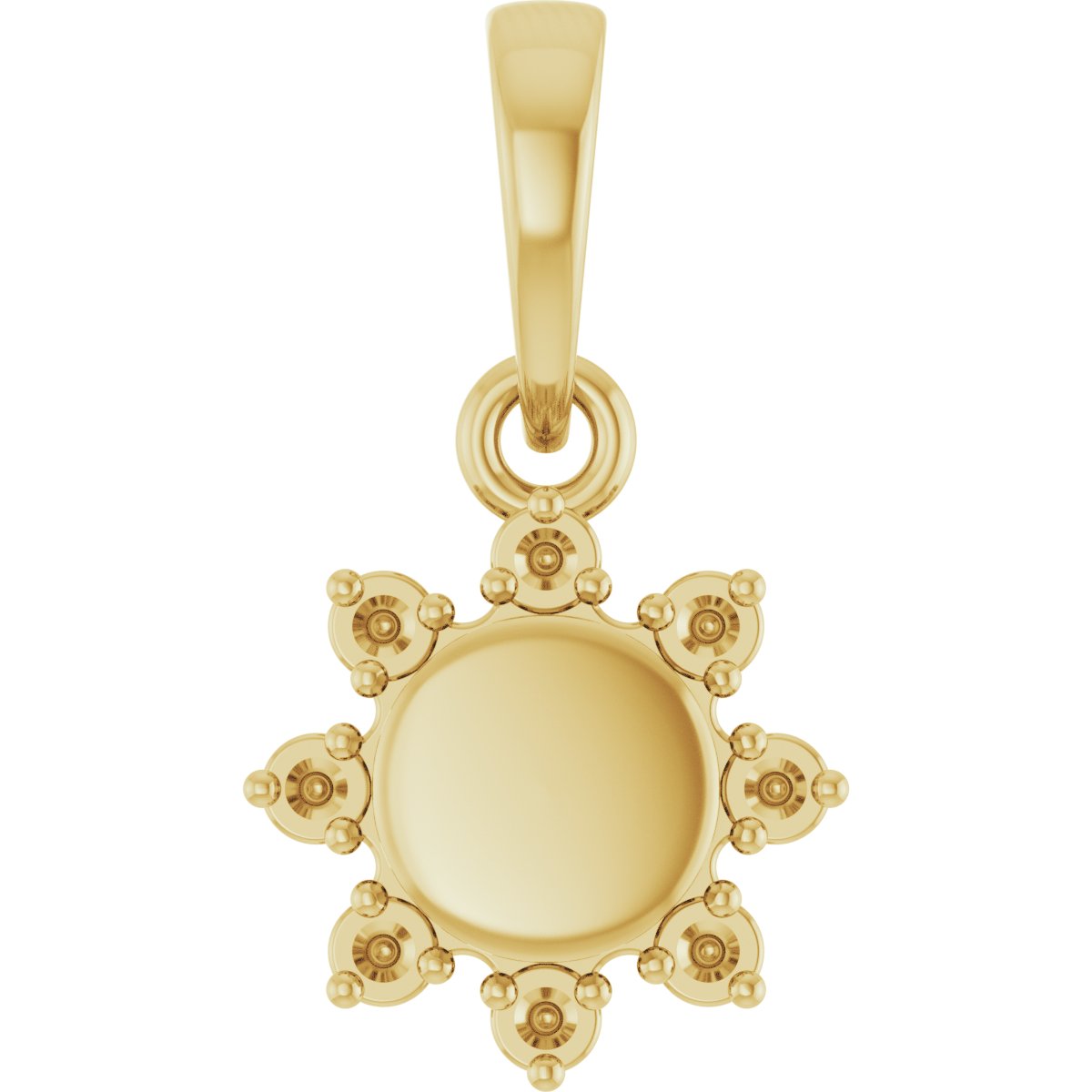 Engravable Accented Pendant/Charm