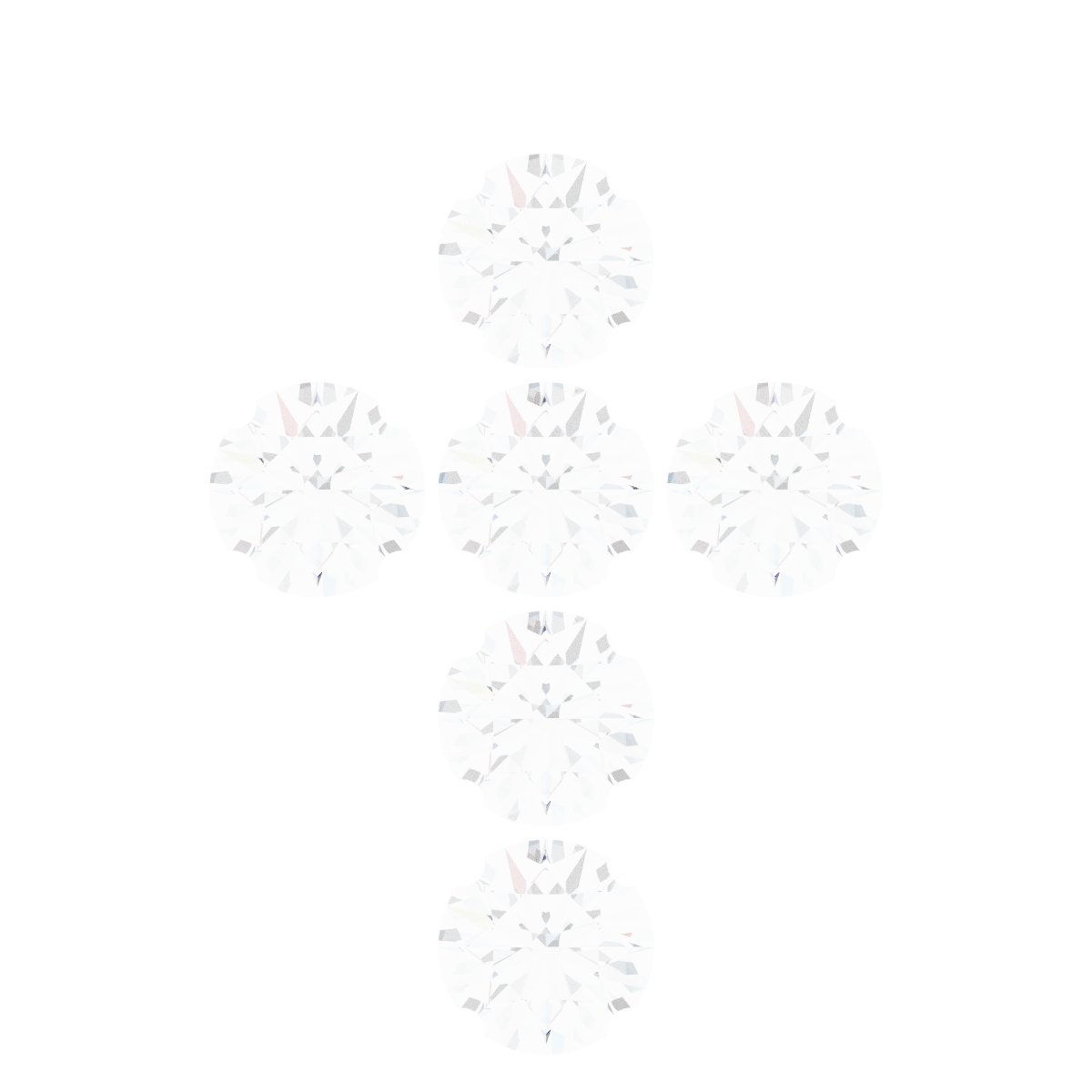 Bezel-Style Accented Cross Dangle