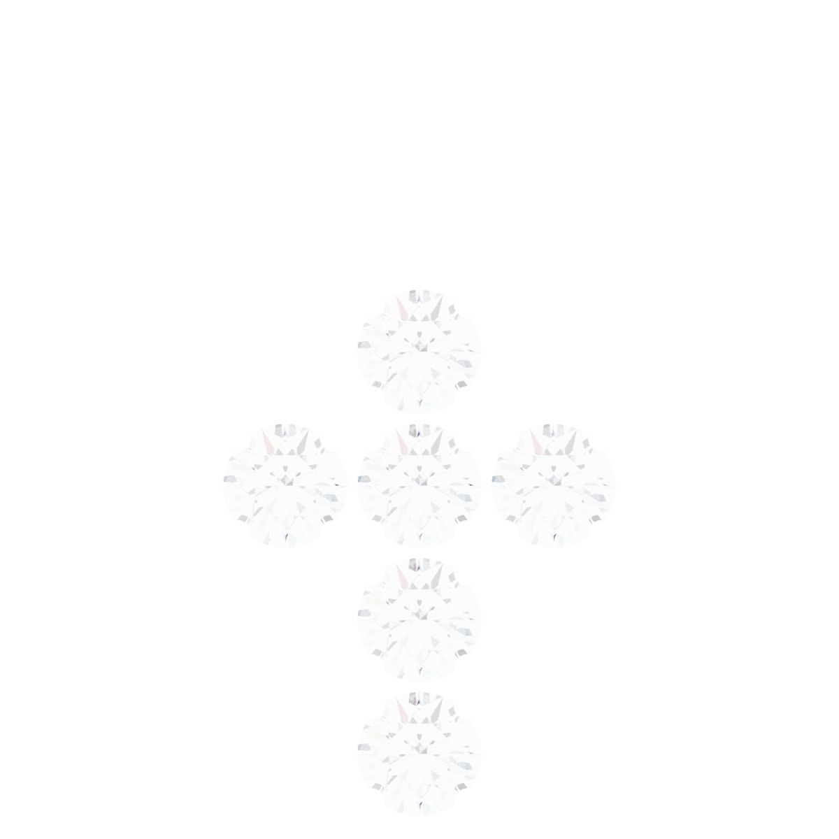 Bezel-Style Accented Cross Pendant